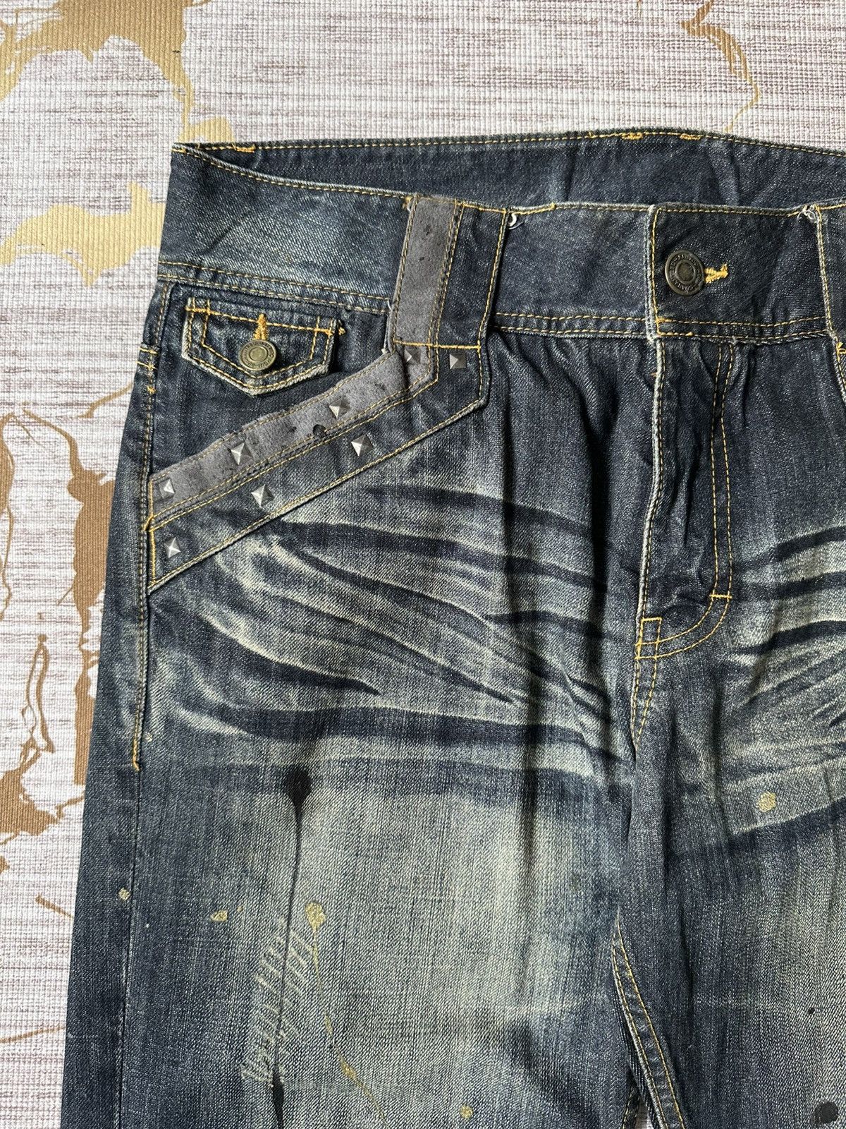 Japanese Brand FLARE Japanese Brand Claw Marks Design Denim Size US 34 / EU 50 - 10 Thumbnail