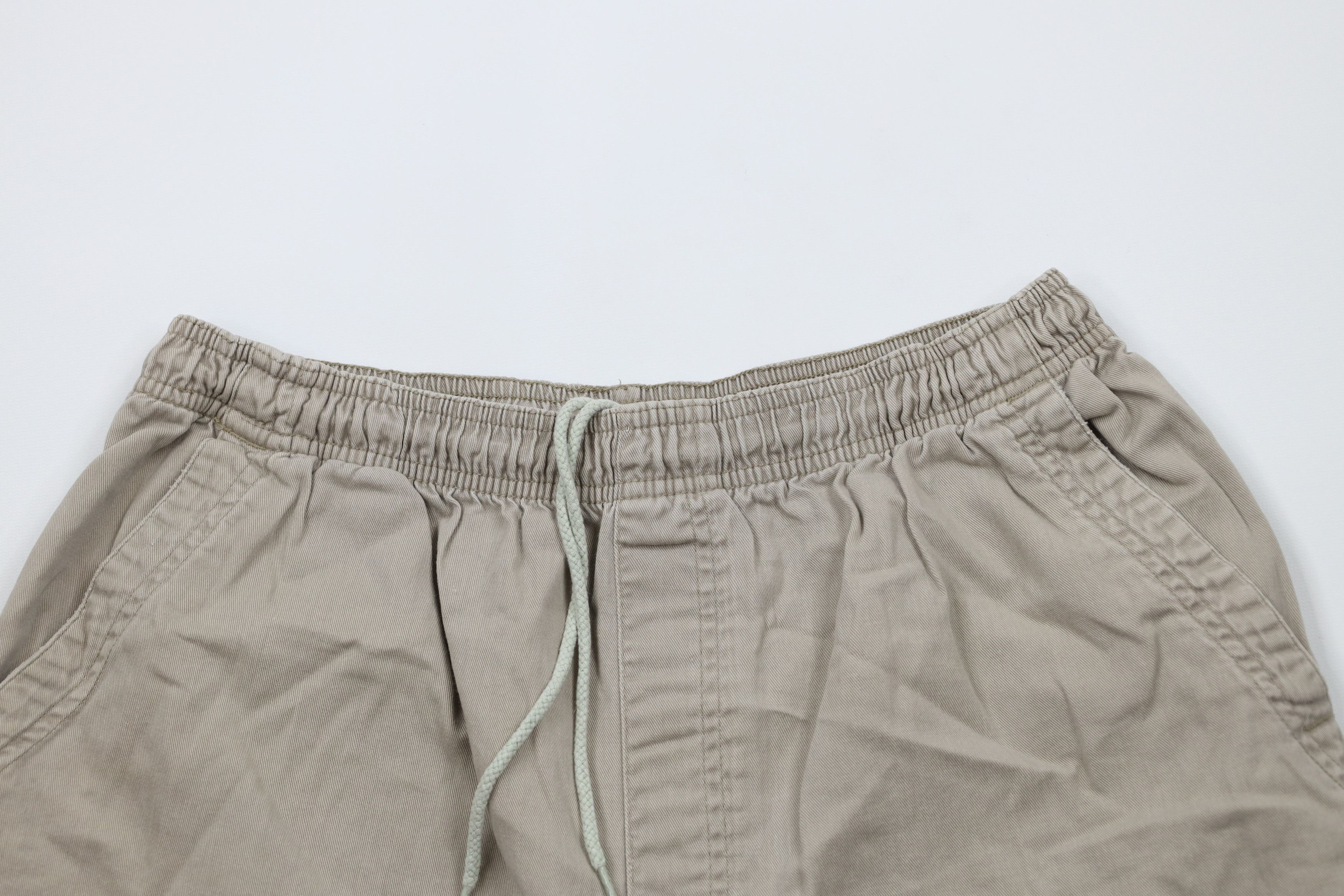 Vintage Vintage 90s Streetwear Blank Above Knee Shorts Beige Size US 32 / EU 48 - 2 Thumbnail