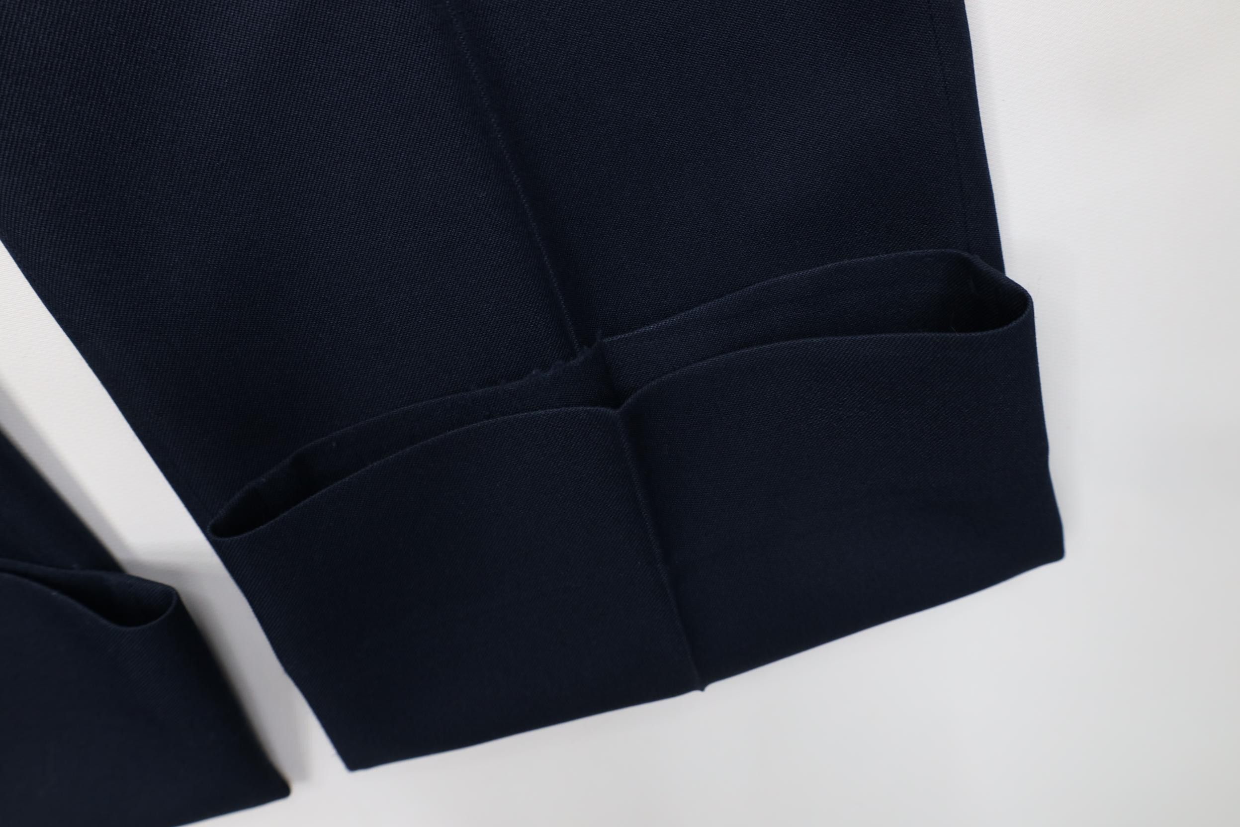 Vintage Vintage 70s Streetwear Wide Leg Chino Pants Navy Blue USA Size US 38 / EU 54 - 5 Thumbnail