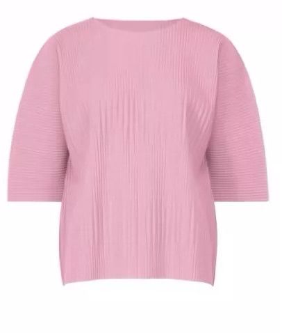 Issey Miyake Issey Miyake Pink pleated short-sleeved shirt Size XS / US 0-2 / IT 36-38 - 1 Thumbnail