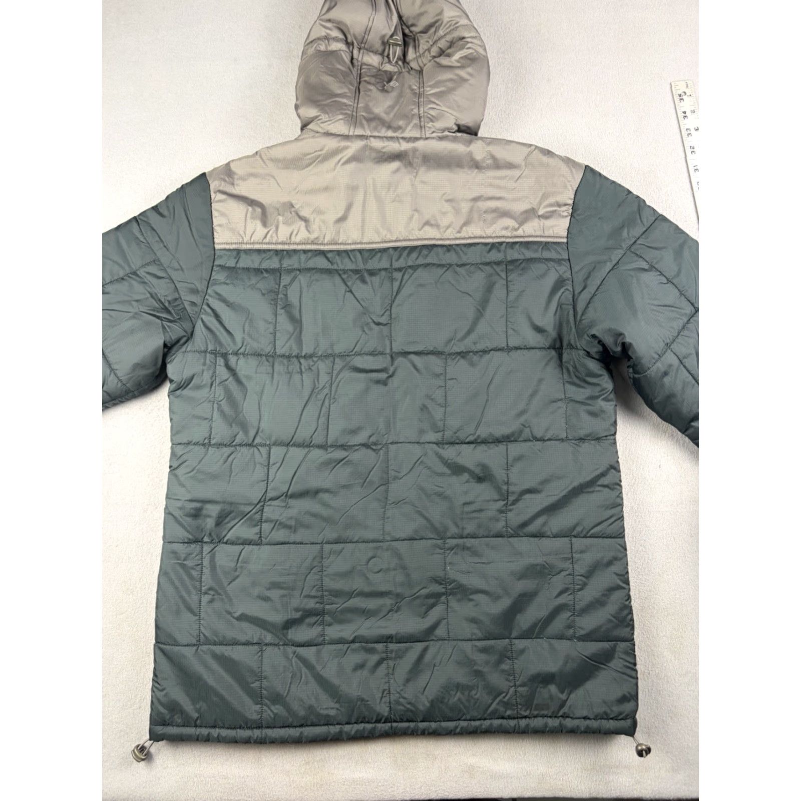 Camper Colaatree Jacket Mens Large Gray Hooded Puffer Zip Mid-Length Insulated Lightweight Hiking Outdoor Winter Reefers? Size US L / EU 52-54 / 3 - 6 Thumbnail