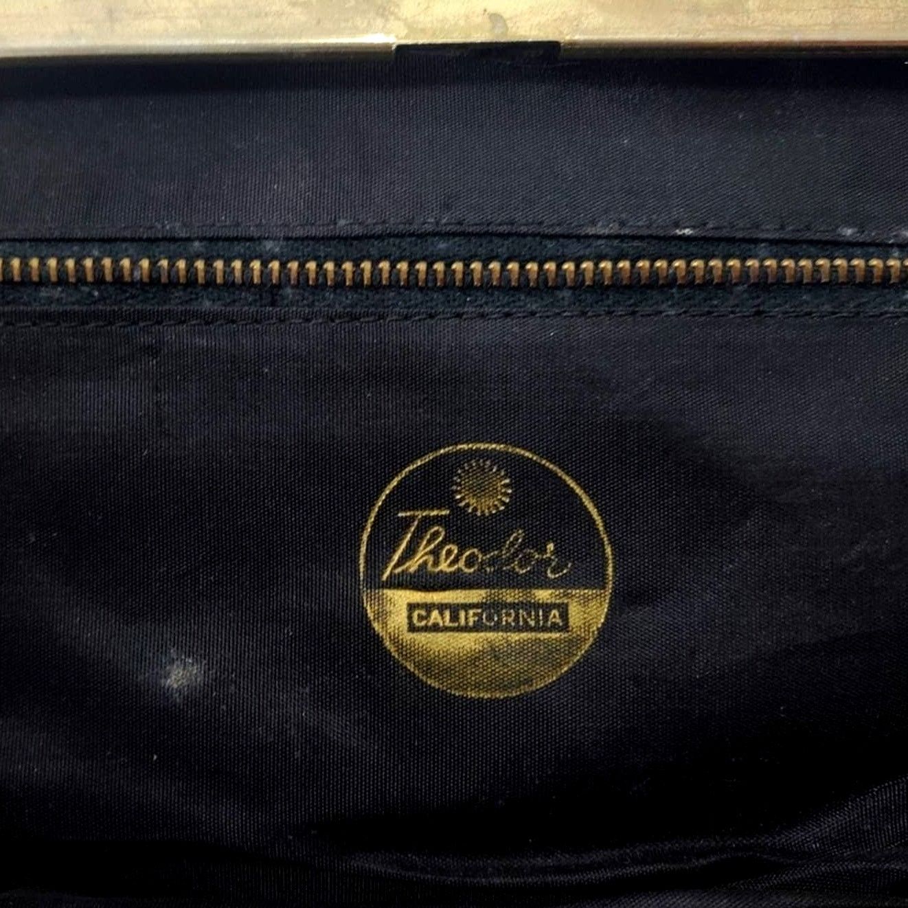 Vintage Vintage 1950's Black Handbag Purse Tote Clutch Size ONE SIZE - 3 Thumbnail