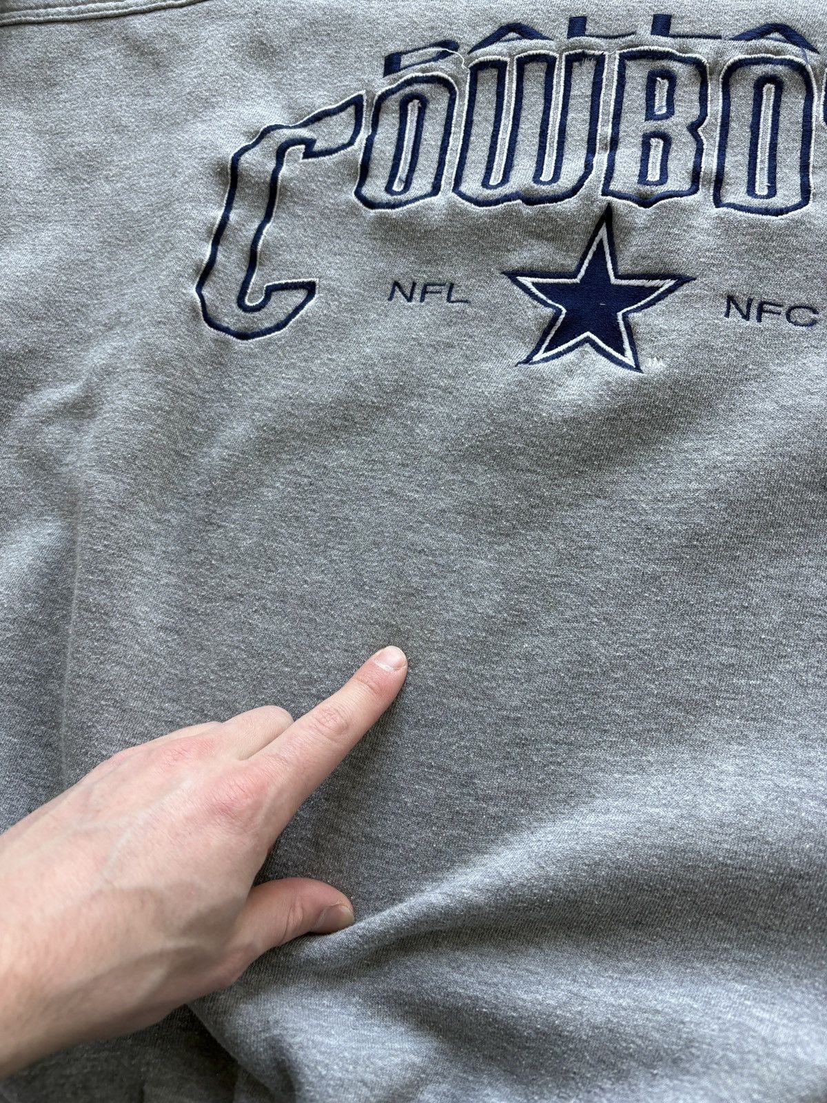 Lee Vintage 90s Lee Sport NFL Dallas Cowboys Sweatshirt Size US XXL / EU 58 / 5 - 6 Thumbnail