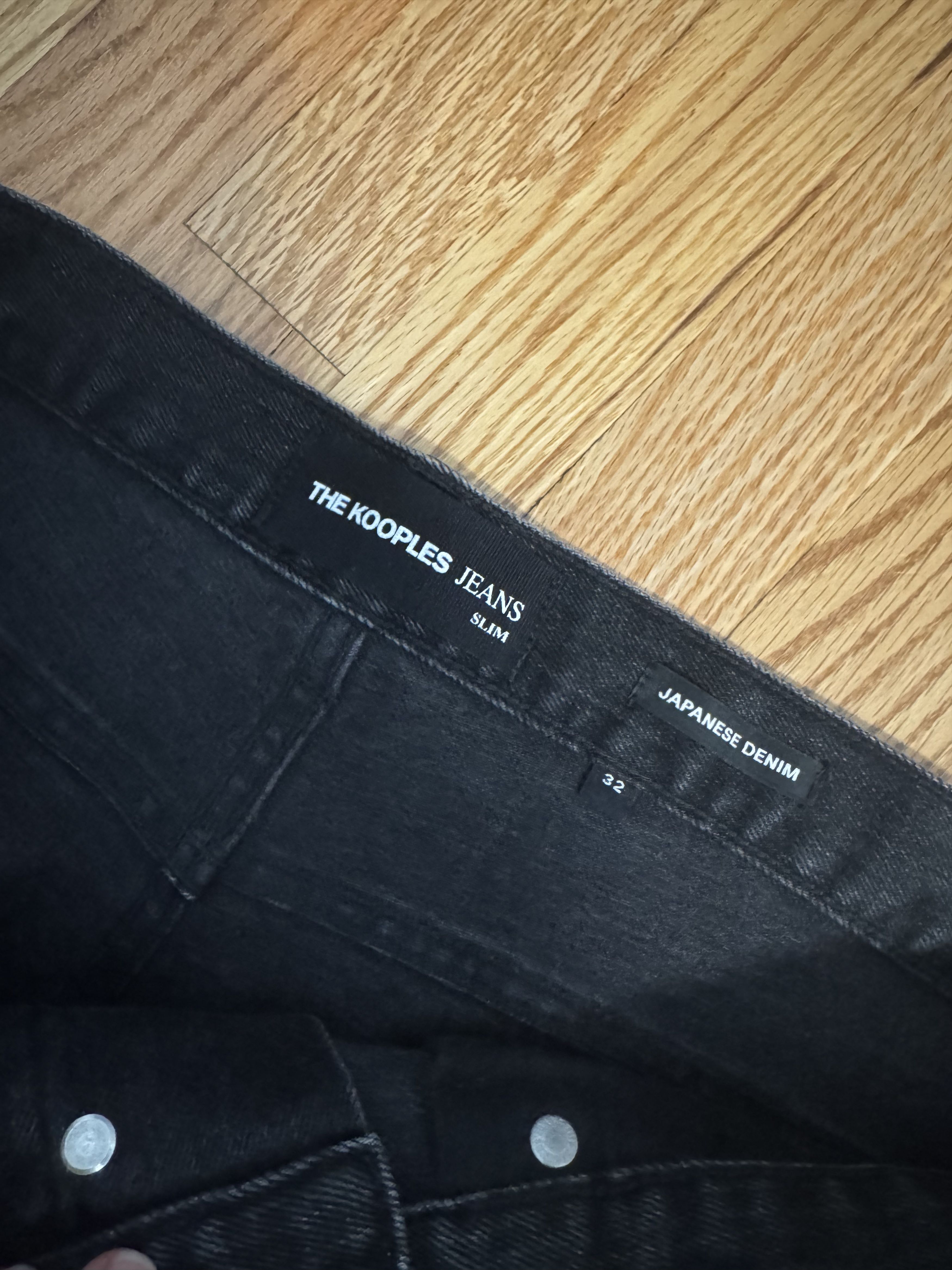 The Kooples Kooples Mens Jeans - Slim Fit Black Wash Size US 32 / EU 48 - 3 Thumbnail