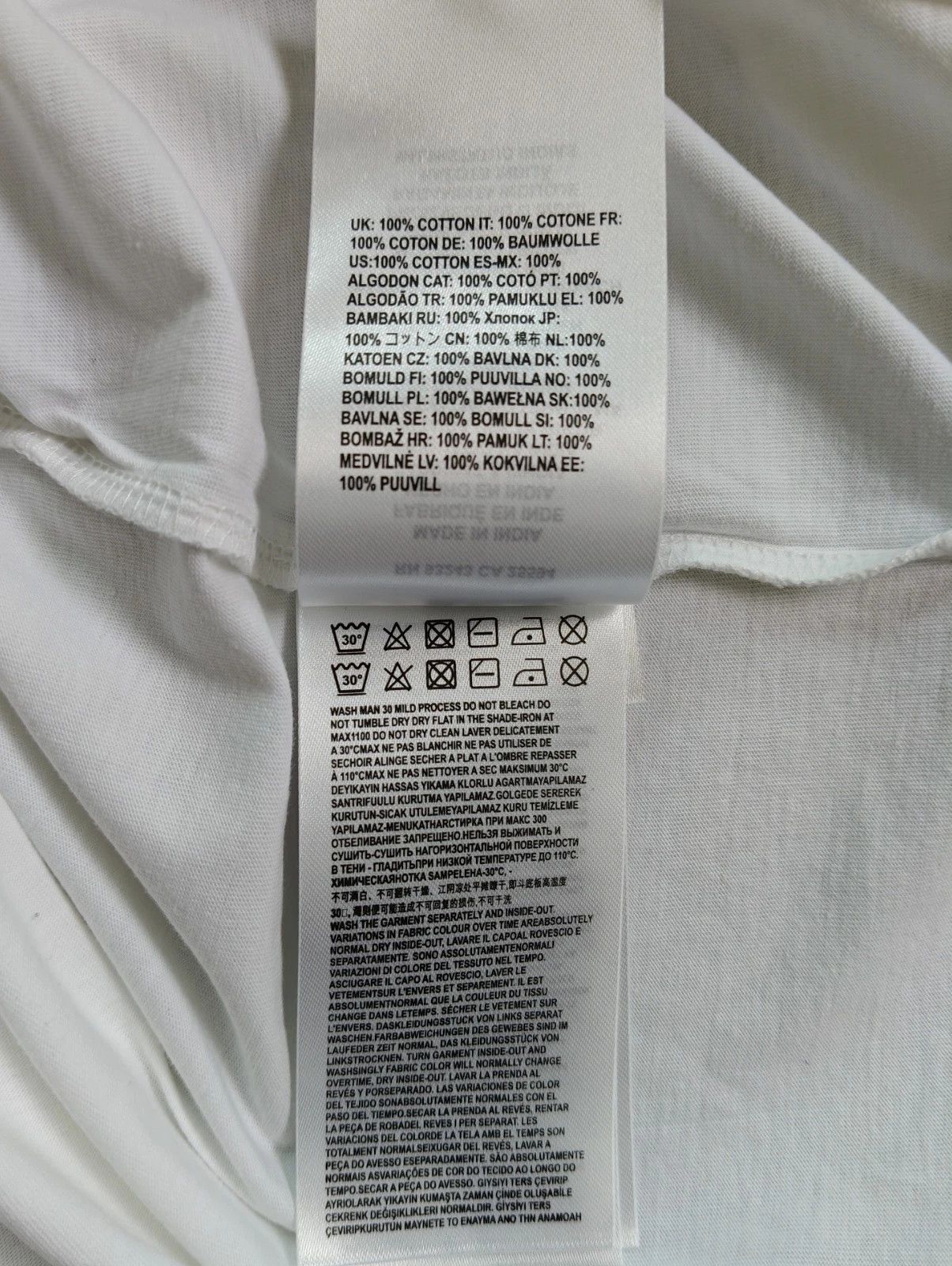 Diesel DIESEL White T-Shirt With Logo Patch T 4136 Size US M / EU 48-50 / 2 - 7 Thumbnail