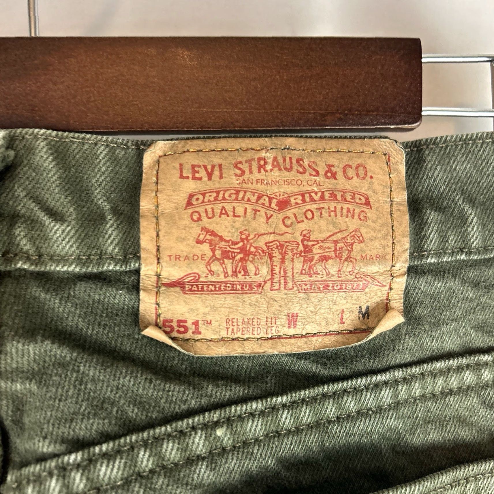 Levi's VTG Levi's 551 Relaxed Tapered Leg Denim Jeans Green MADE IN USA Womens 12 Med Size 34" / US 12 / IT 48 - 6 Thumbnail
