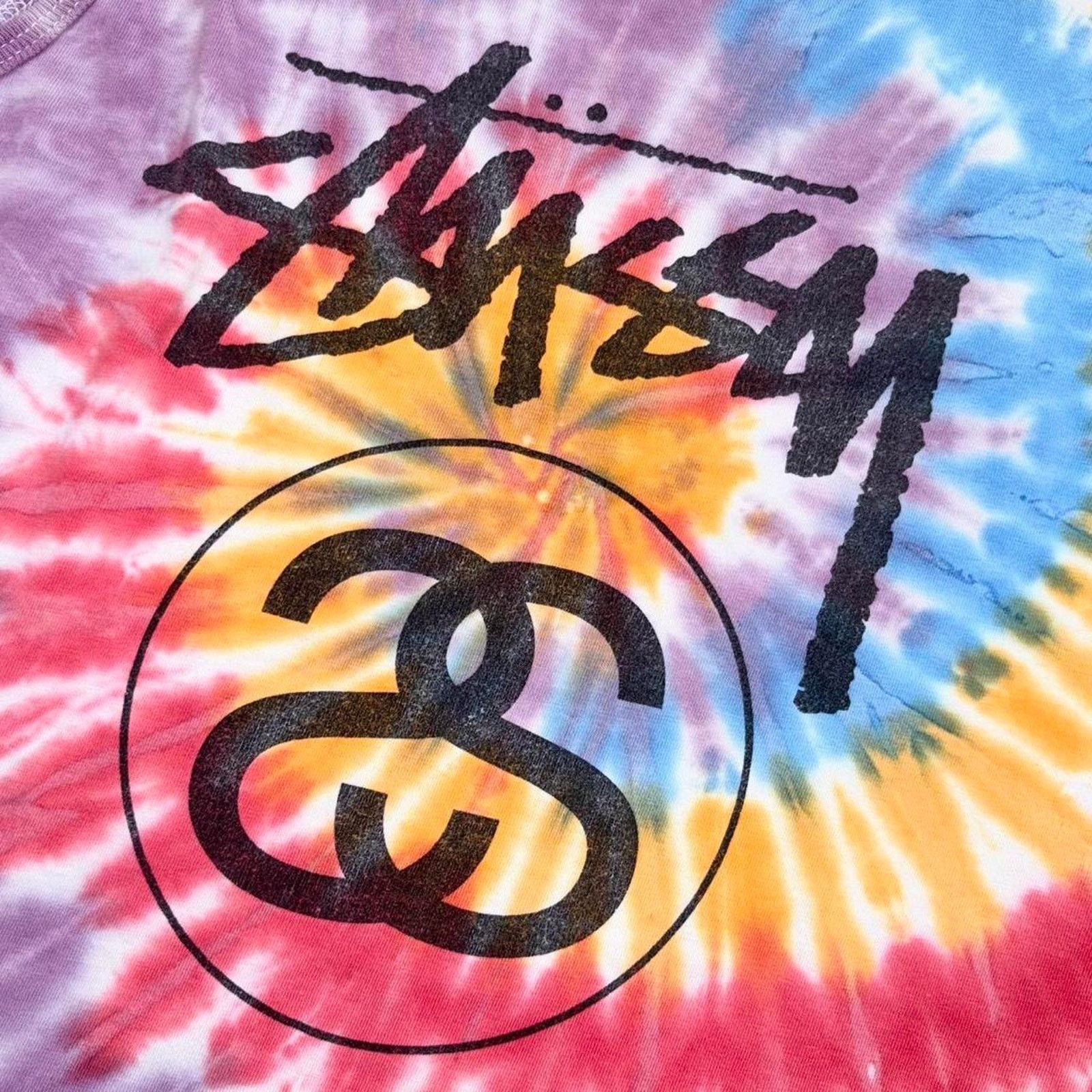 & Other Stories Rainbow Tie Dye Stussy SS Graphic Tank Top Size US S / EU 44-46 / 1 - 5 Thumbnail