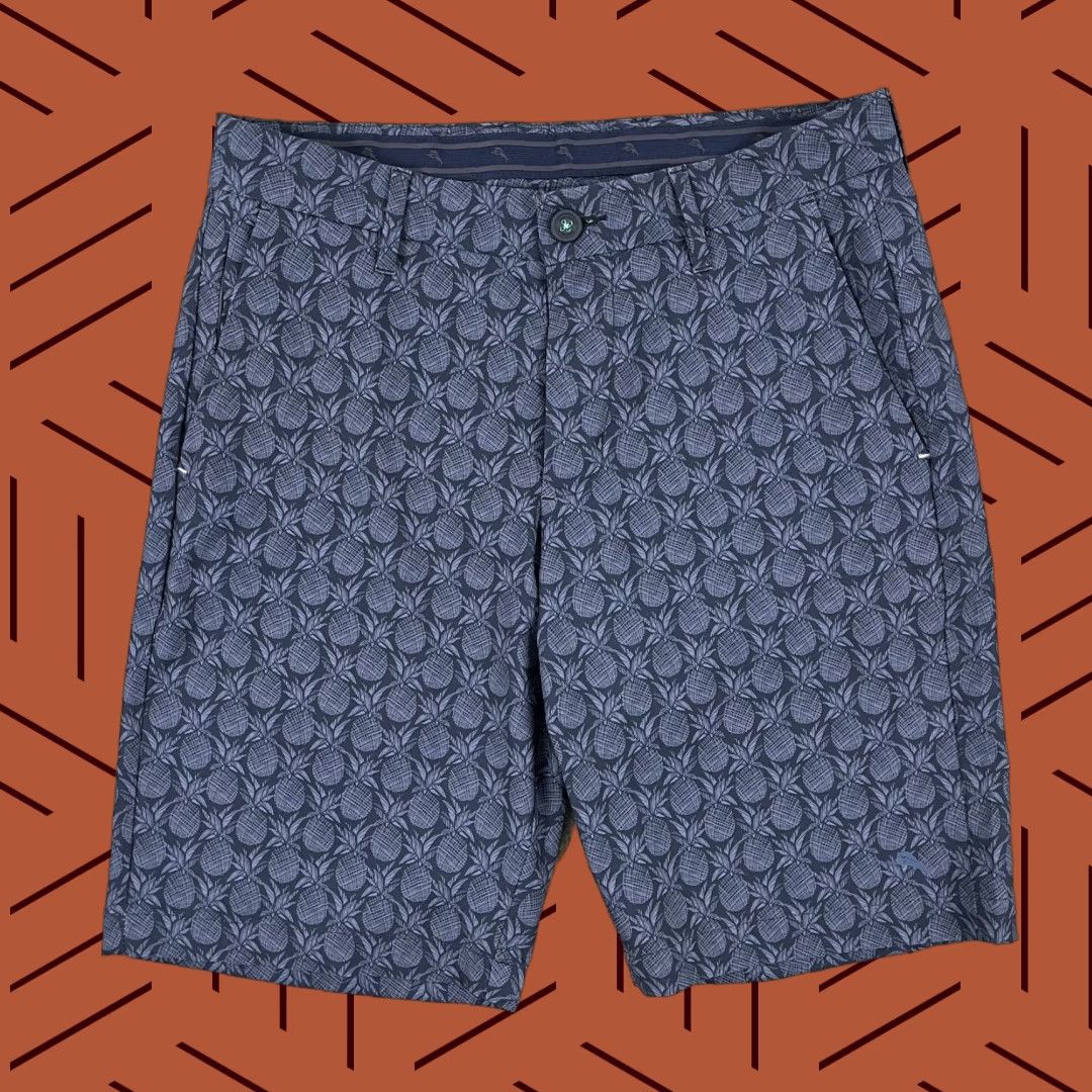 Tommy Bahama Tommy Bahama Shorts Size 30 10" Blue Chino Pineapple Geometric Performance Golf Mens Size US 30 / EU 46 - 1 Thumbnail