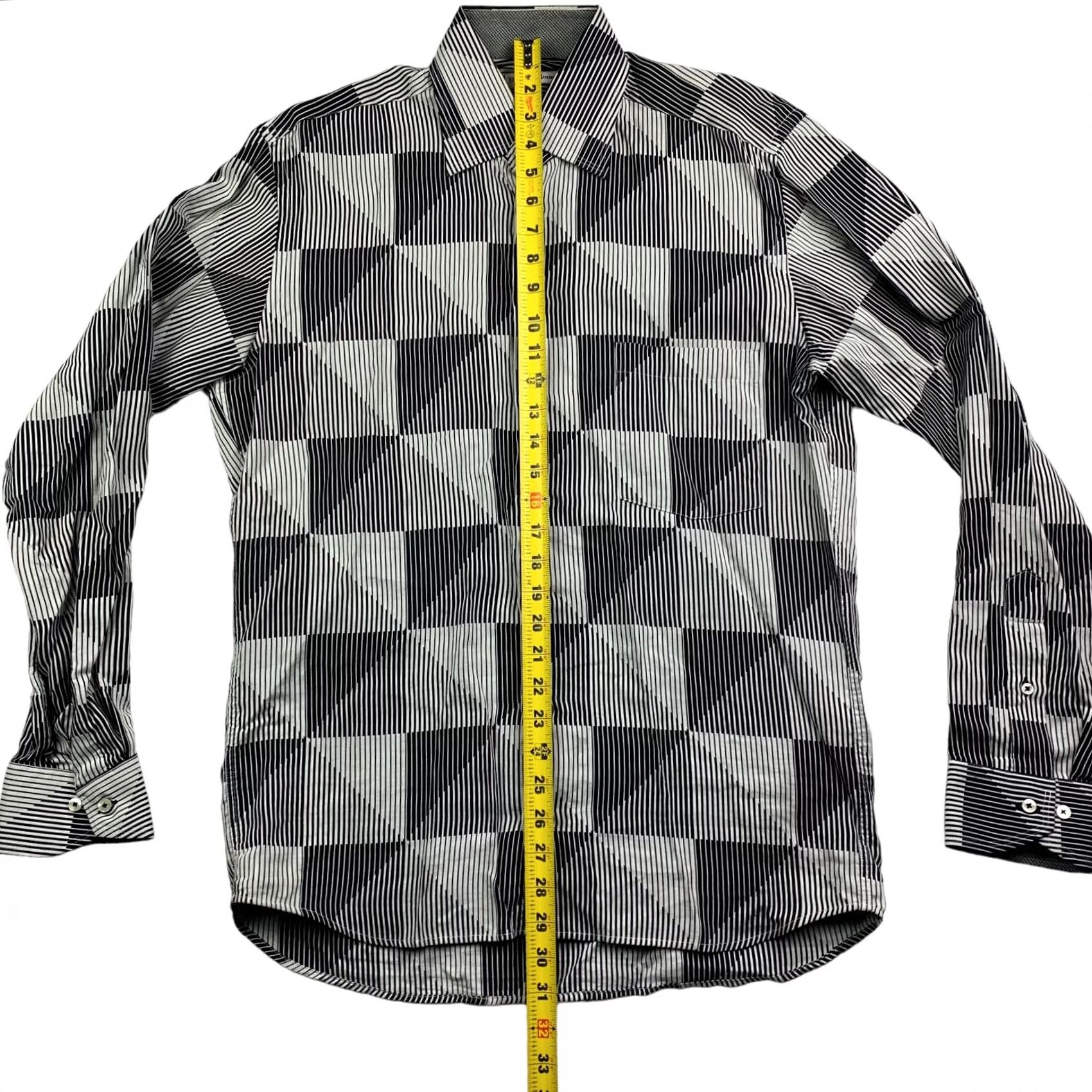 Vintage VINTAGE Bullock & Jones Men’s Button Shirt Black/White Abstract Geometric Long Sleeve Medium Button-Up Shirt Mens Size US M / EU 48-50 / 2 - 5 Thumbnail