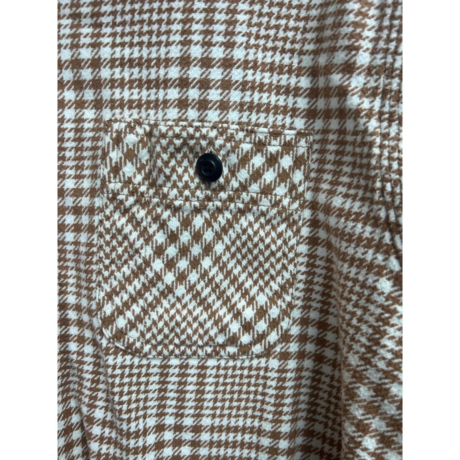 Lands' End Lands' End Shirt XL Brown Beige Plaid Flannel Button Up Size US XL / EU 56 / 4 - 4 Thumbnail