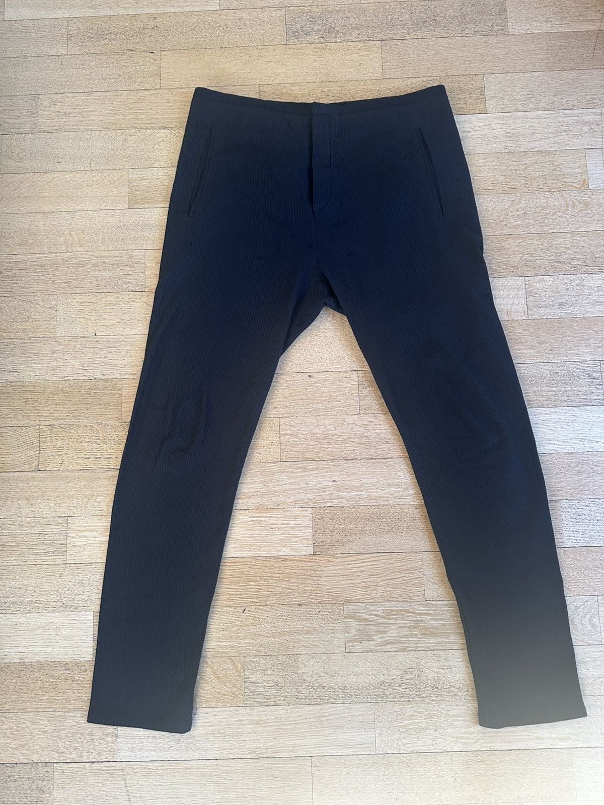 Label Under Construction Soft and comfortable black suit cotton/linen. Size 52R - 7 Thumbnail