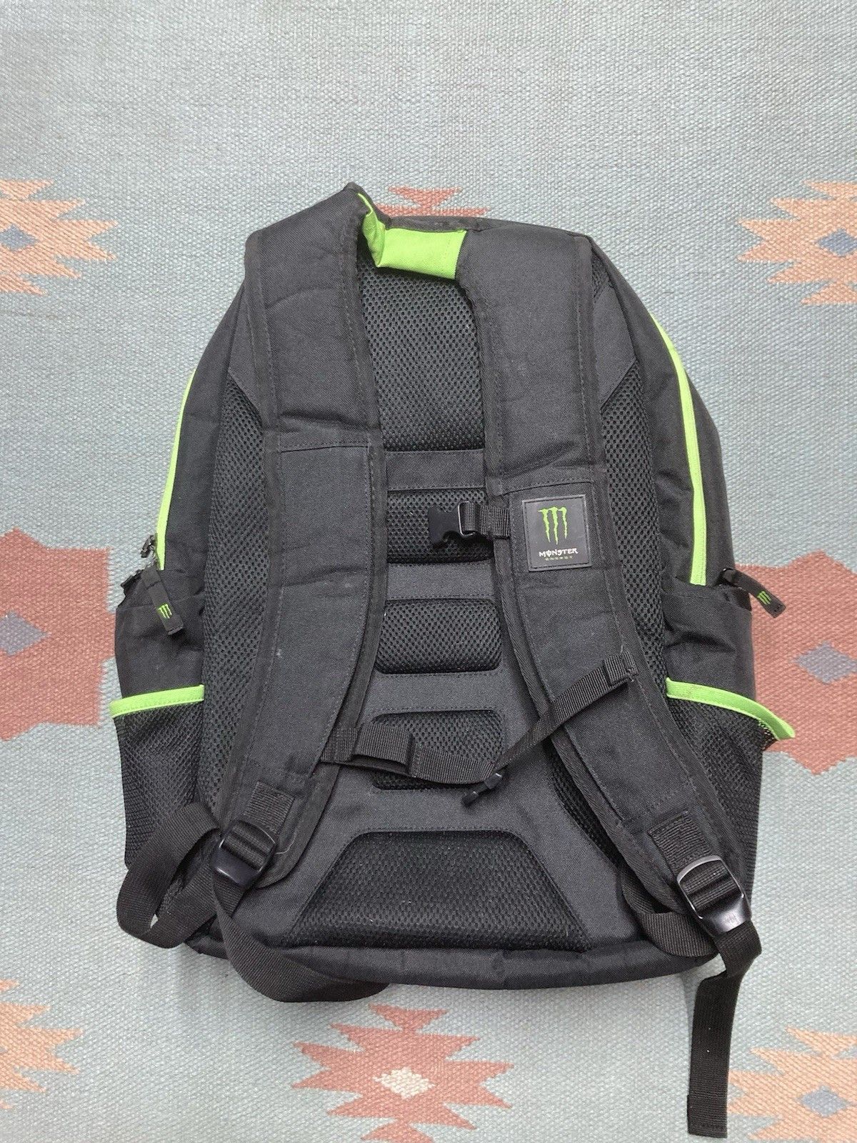 Vintage Monster energy backpack book laptop bag college school Size ONE SIZE - 5 Thumbnail