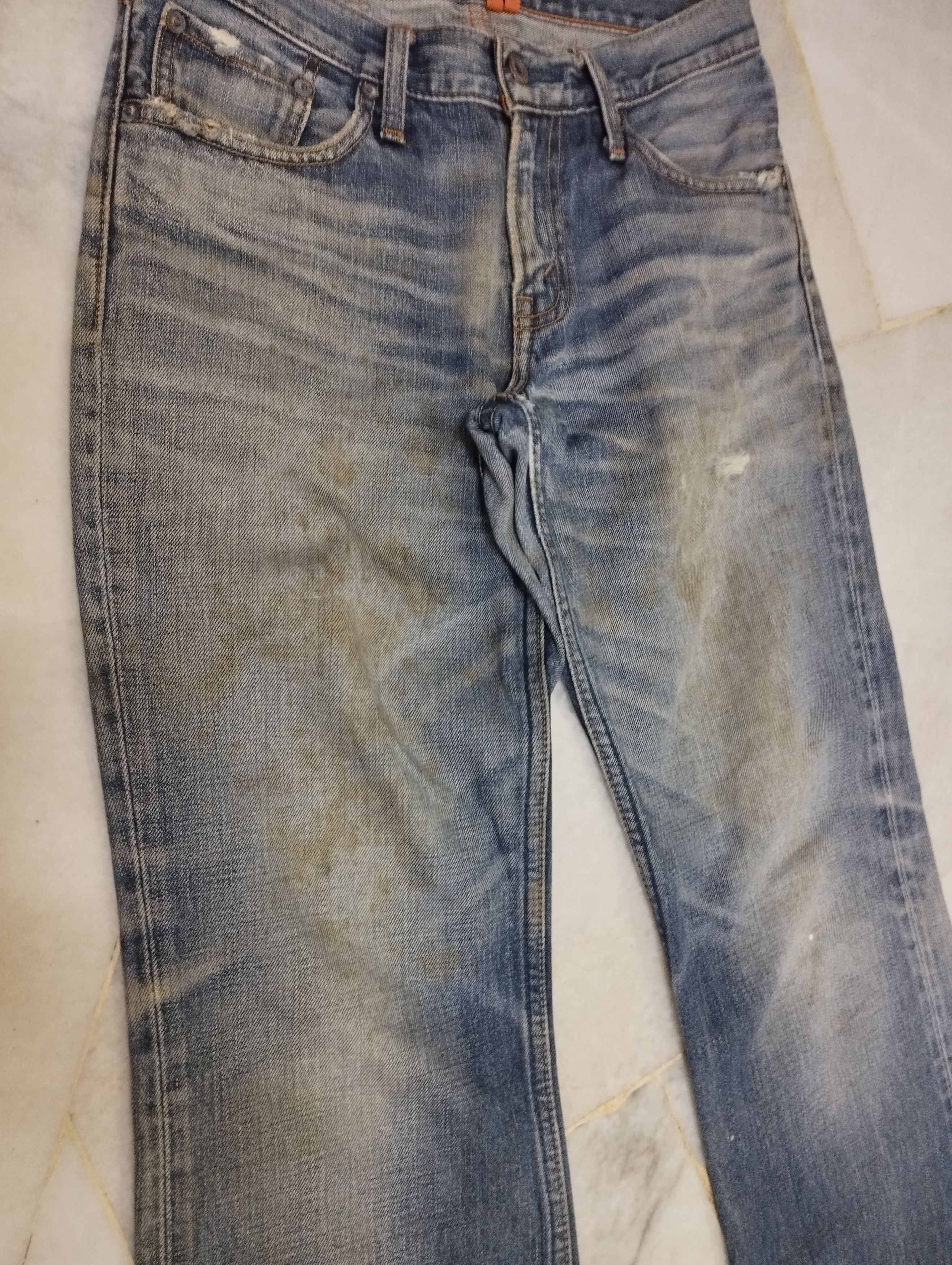 Levi's Vintage Levi's 507 Crazy Mud Rusty Thrash Faded Size US 29 - 3 Thumbnail