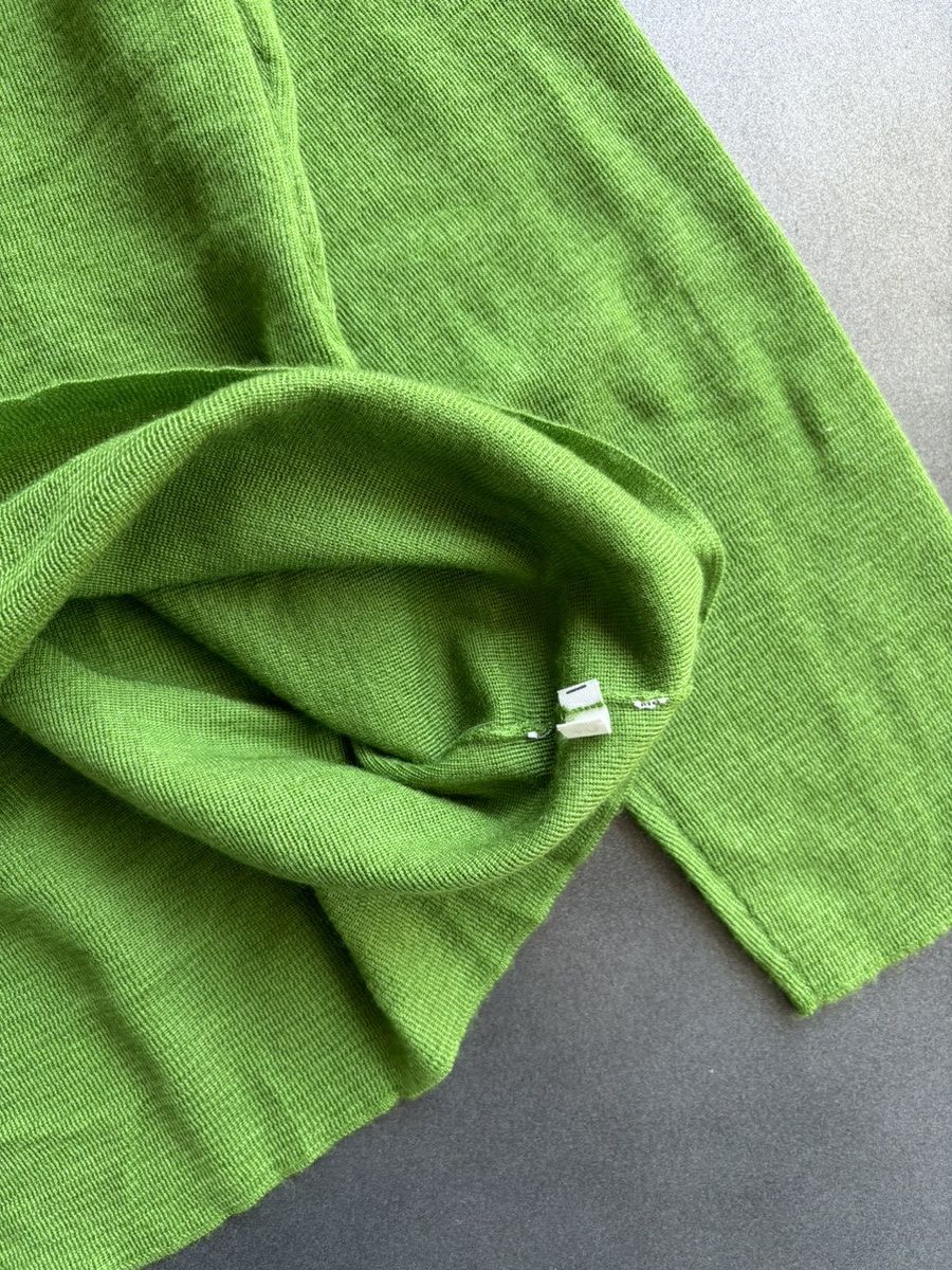 Jil Sander × Vintage 2000s Jil Sander Drawstring Shirt Cashmere Top 3/4 Lace Tie Size S / US 4 / IT 40 - 6 Thumbnail