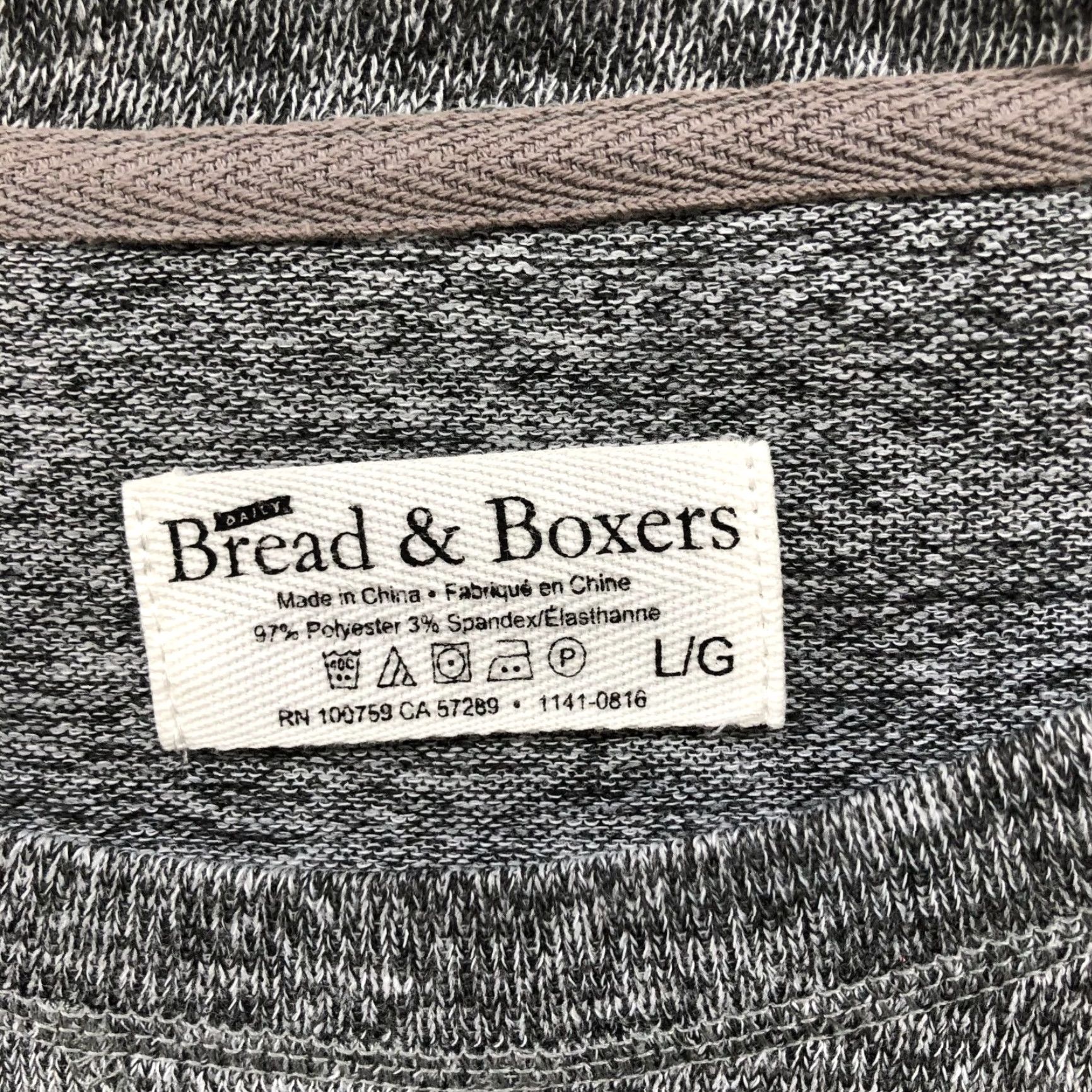 Vintage Bread & Boxers Long Sleeve Raglan T Shirt Mens L Gray Heather Crewneck Lounge Size US L / EU 52-54 / 3 - 5 Thumbnail