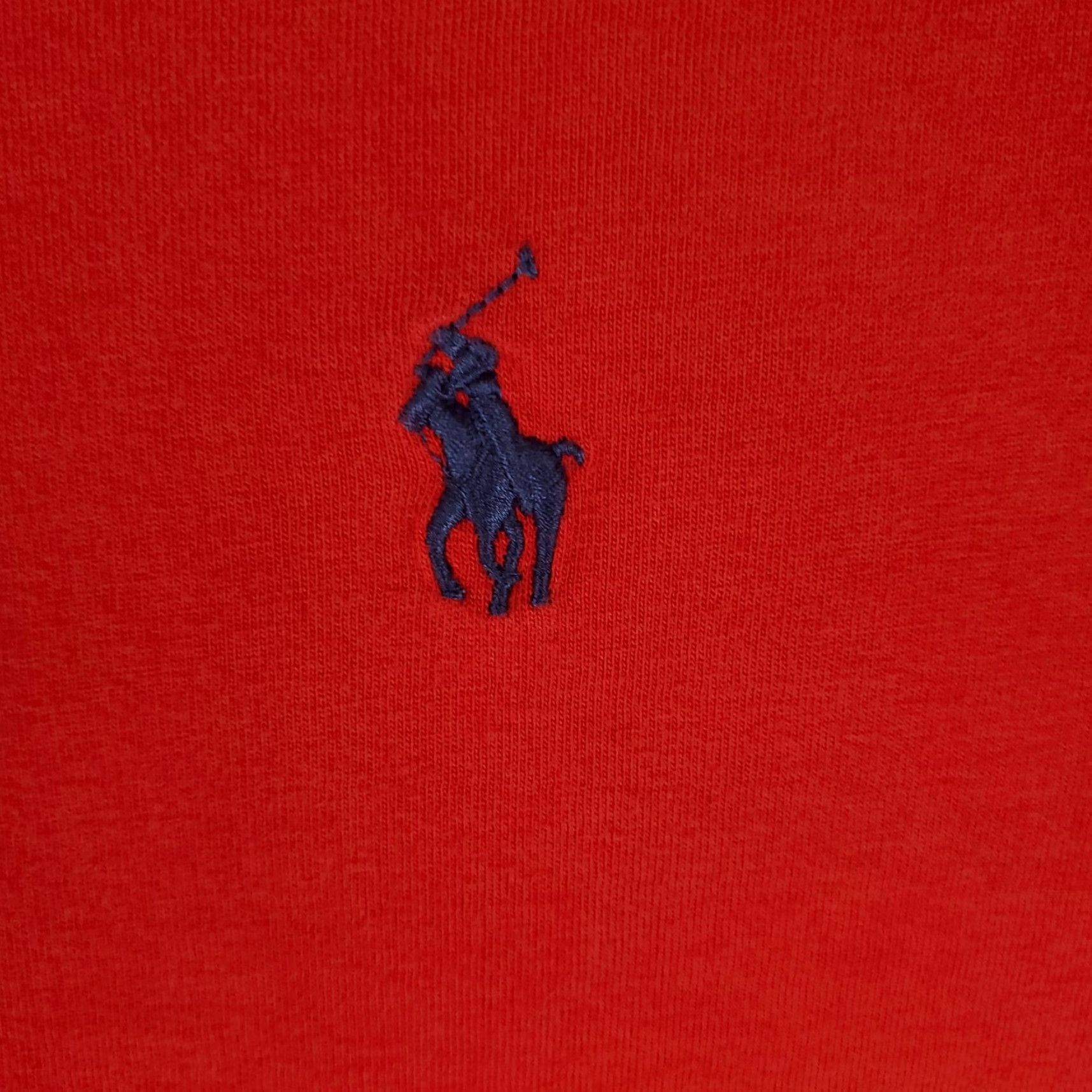 Ralph Lauren Ralph Lauren T Shirt Mens Large Red V-Neck Slim Fit Pony Logo Short Sleeve Adult L Shirt Mens Red Polo Tee Size US L / EU 52-54 / 3 - 3 Thumbnail