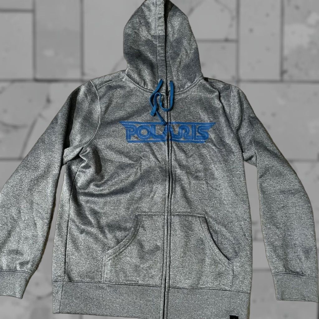 Vintage Polaris Jacket Gray XL Womens Zip-Up Drawstring Hooded Long Sleeve Size XL / US 12-14 / IT 48-50 - 1 Thumbnail