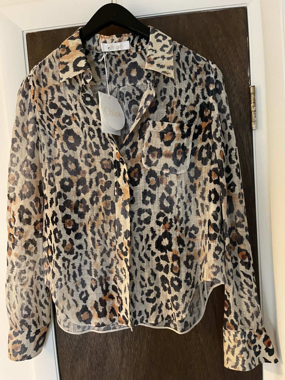 Chloe Chloe women’s shirt tawny 38 NWT Size S / US 4 / IT 40 - 3 Thumbnail