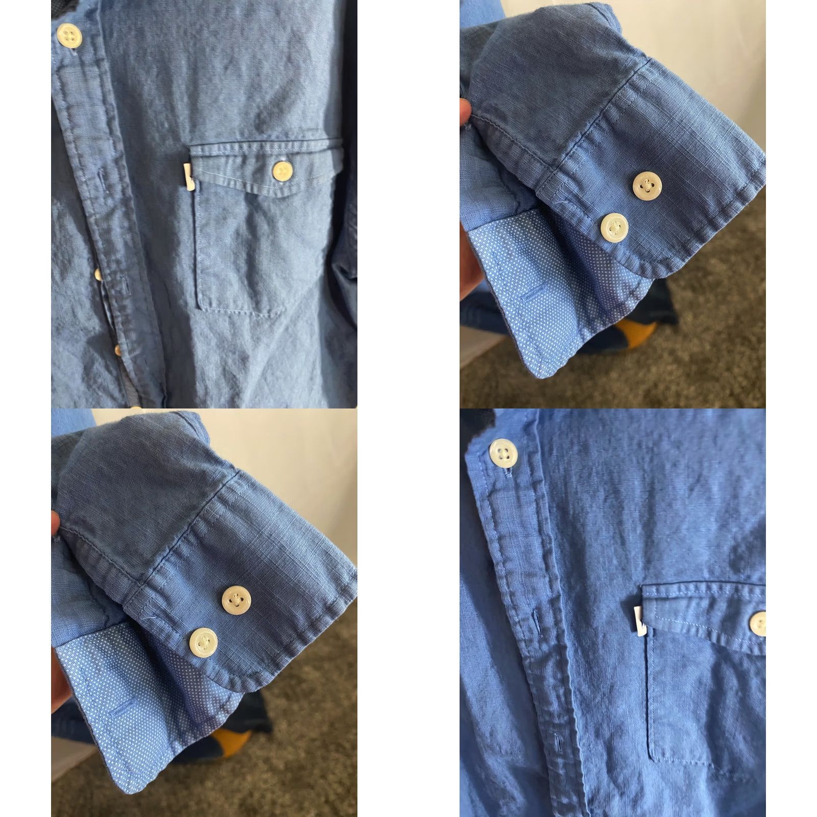 johnnie-O Johnnie O Blue Hanging Out LONG SLEEVE SHIRT M 15.5 x 34/35 Button-Up Mens Size US M / EU 48-50 / 2 - 8 Thumbnail
