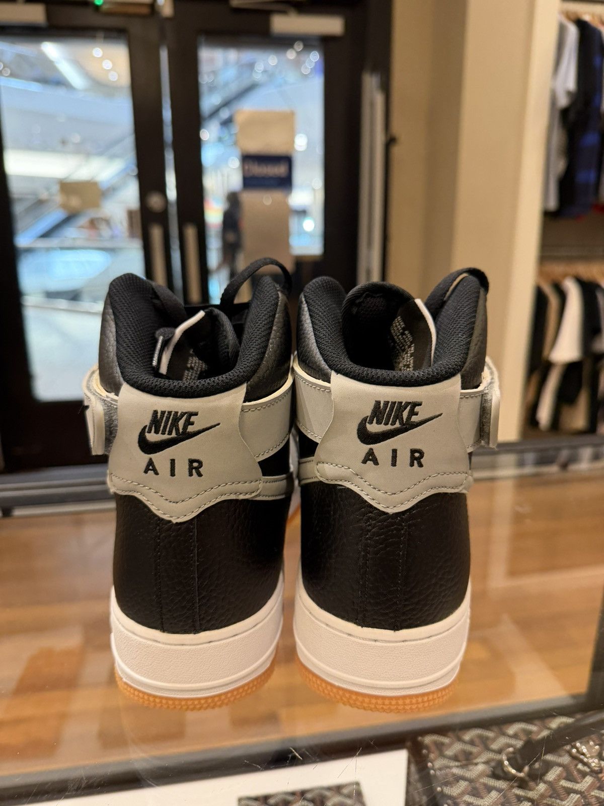 Nike Nike Air Force 1 ‘07 High - Black Wolf Grey Size US 9 / EU 42 - 6 Thumbnail