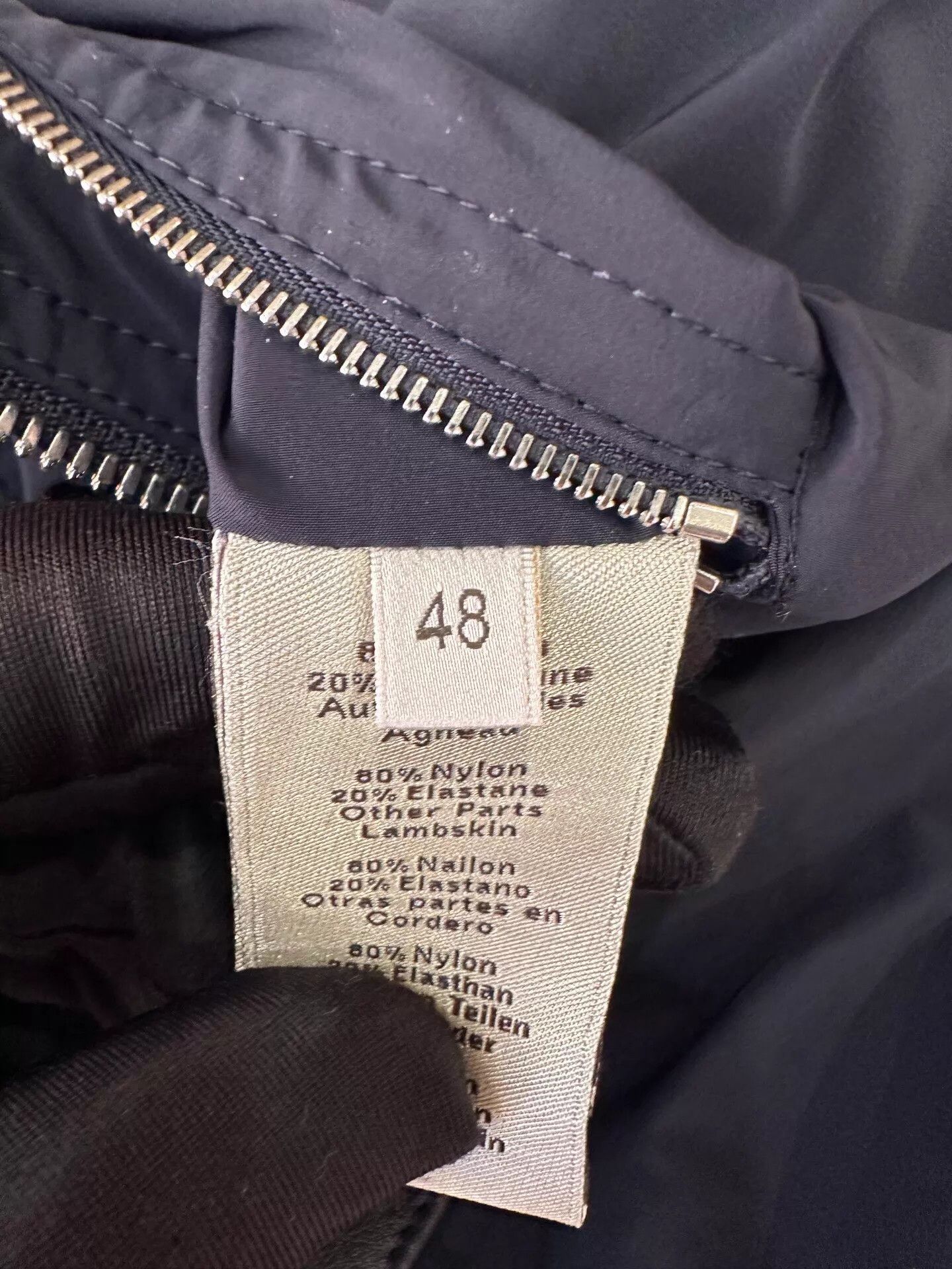 Hermes Hermes Men's Navy Blue Wool & Lambskin Zip Jacket 48 Size US M / EU 48-50 / 2 - 6 Thumbnail