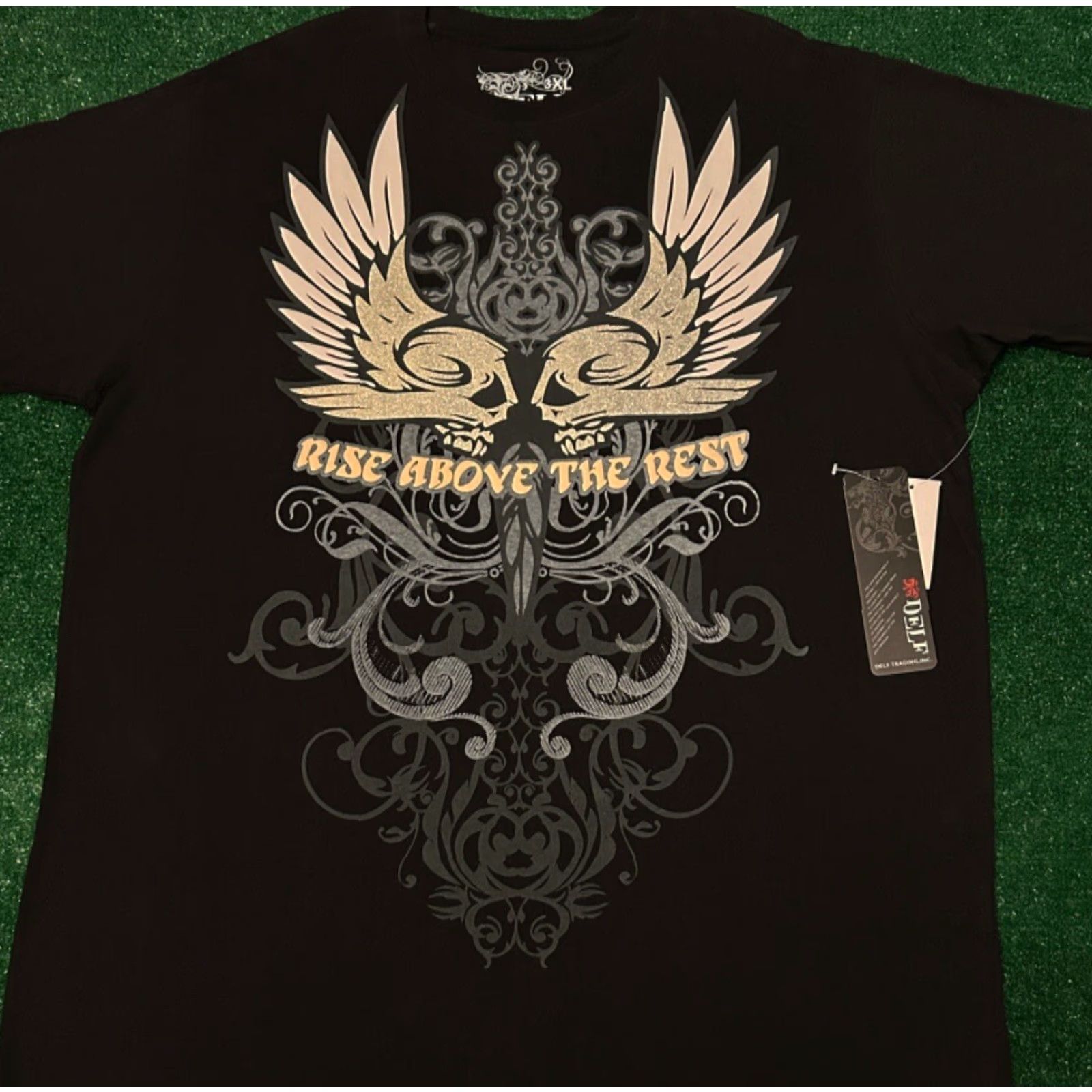 Doublet VINTAGE Delf T-Shirt Double-Sided Wings Grunge Punk Y2K 3XL NWT Mens Black Shirt Size US XXL / EU 58 / 5 - 4 Thumbnail