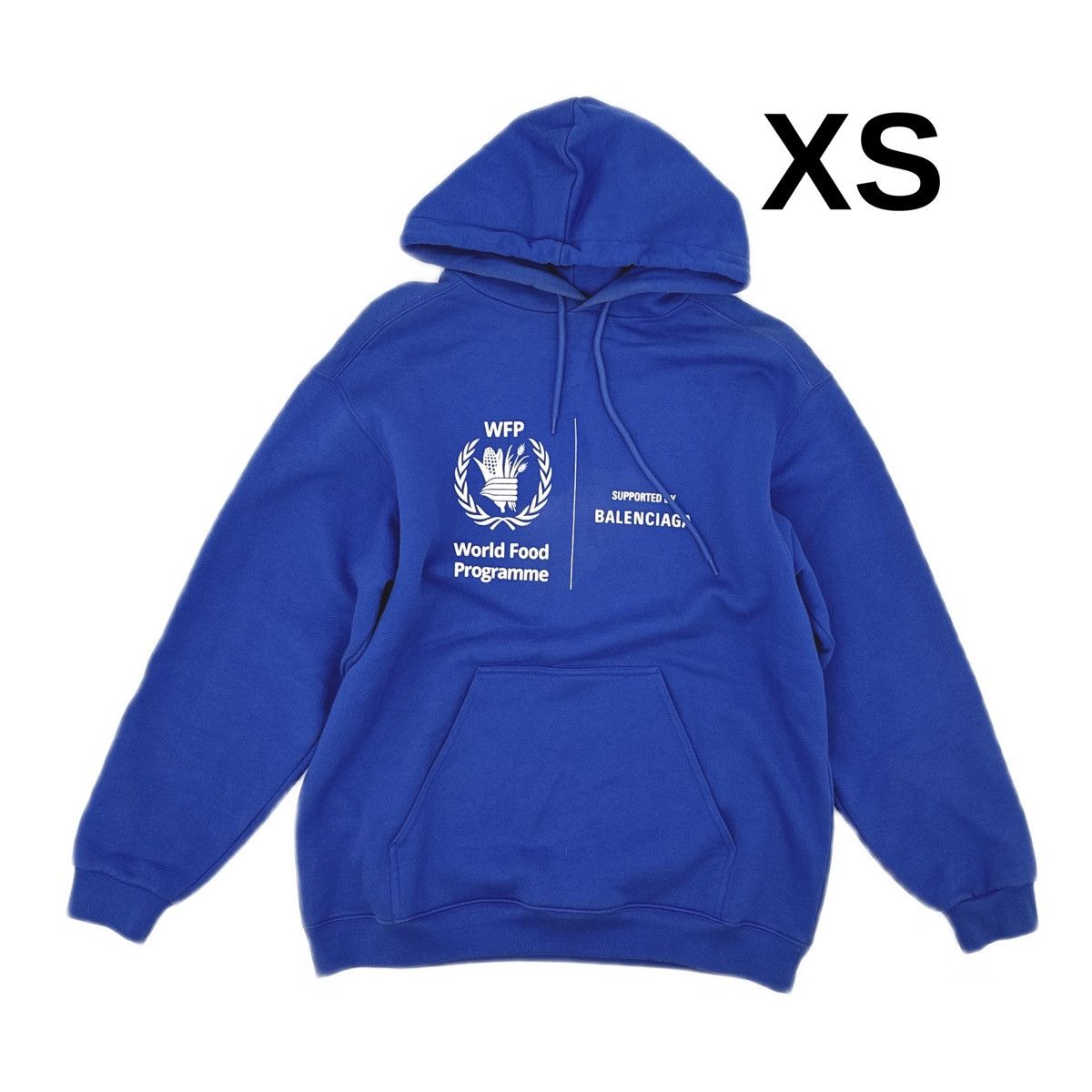 Balenciaga Balenciaga World Food Programme logo-print cotton hoodie Size US XS / EU 42 / 0 - 1 Thumbnail
