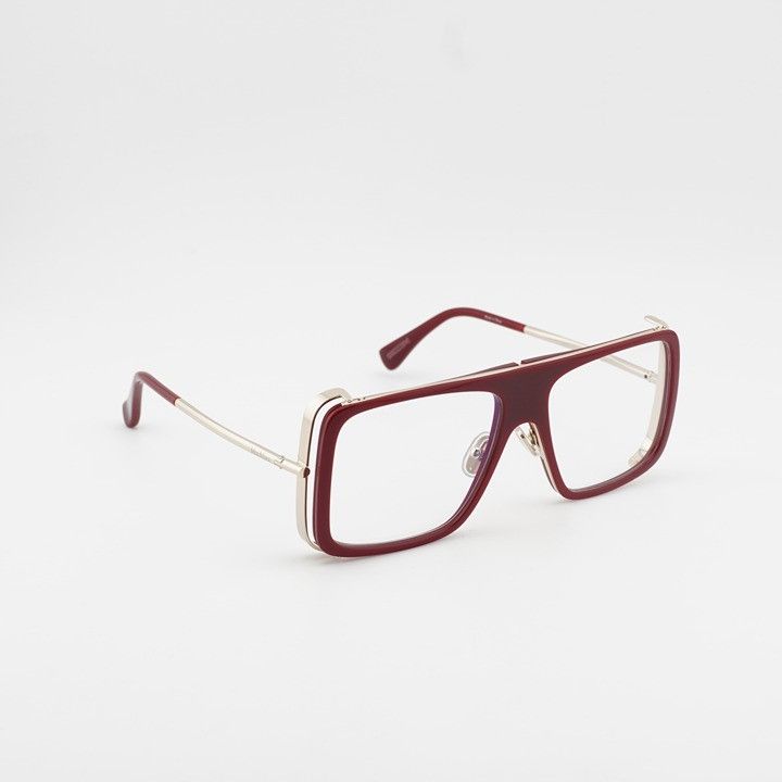 Max Mara Max Mara MM5172-B 069 Eyeglasses Bordeaux 55mm Aviator Frame Size ONE SIZE - 6 Thumbnail