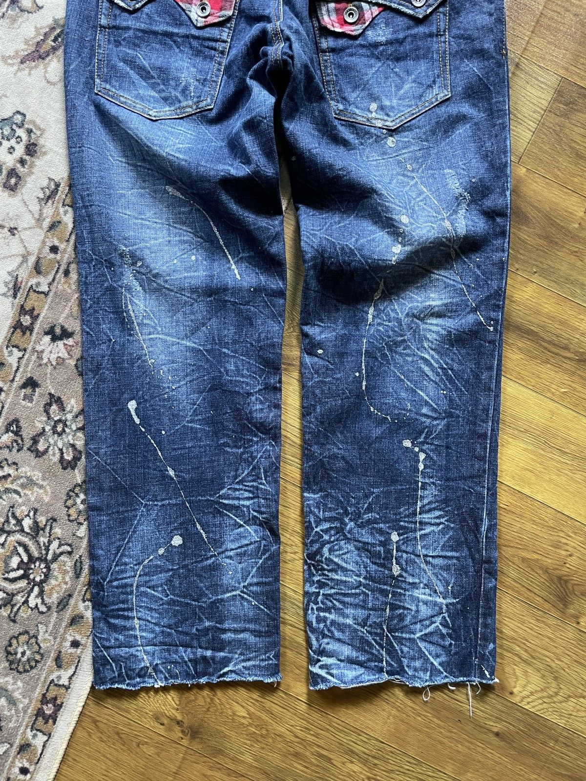 Japanese Brand × Vintage Double Waist Jeans Splash Size US 33 - 6 Thumbnail