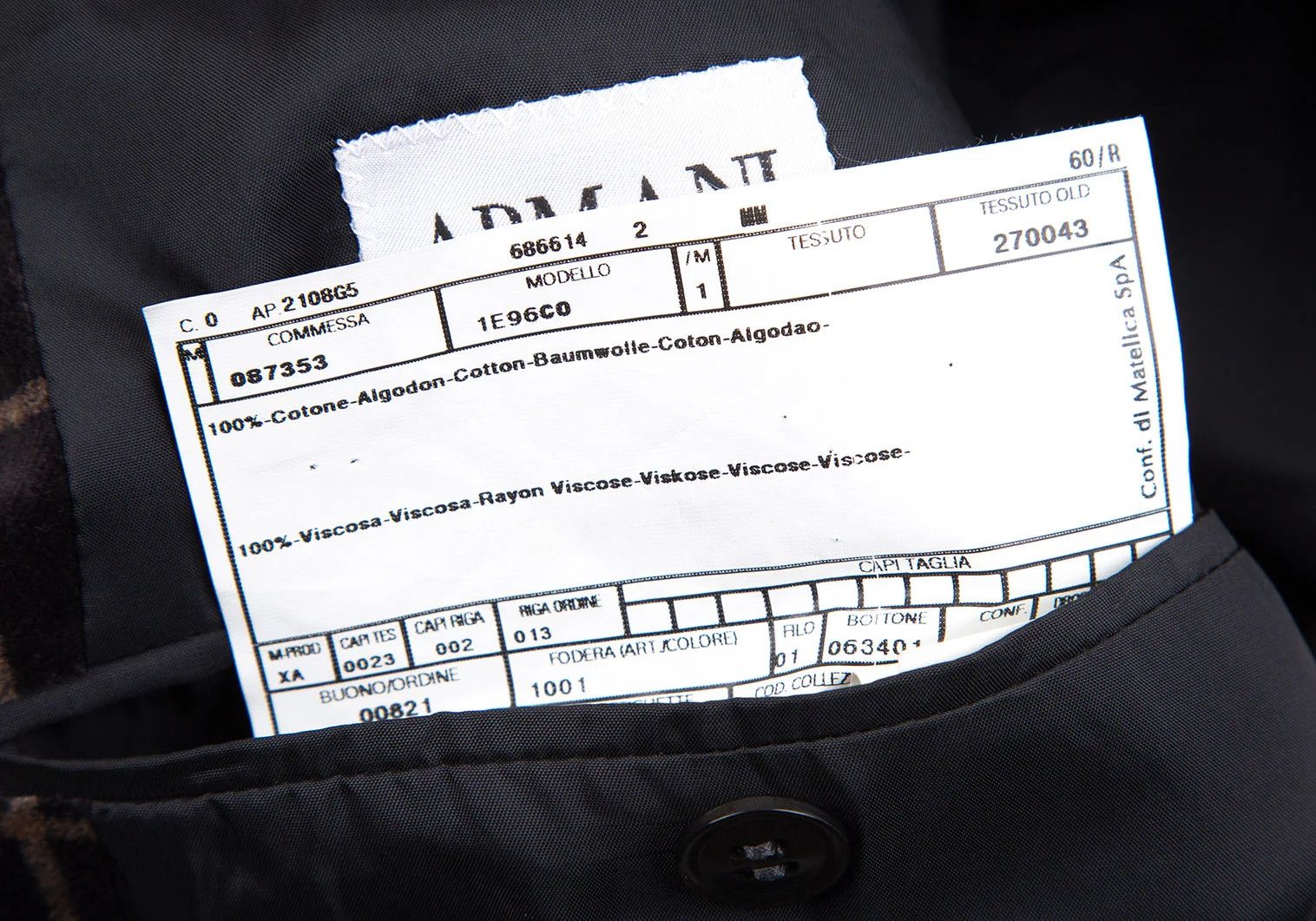 Armani Collezioni Velvet Peak Lapel Jacket in Black Size 60 Size US XXS / EU 40 - 15 Thumbnail
