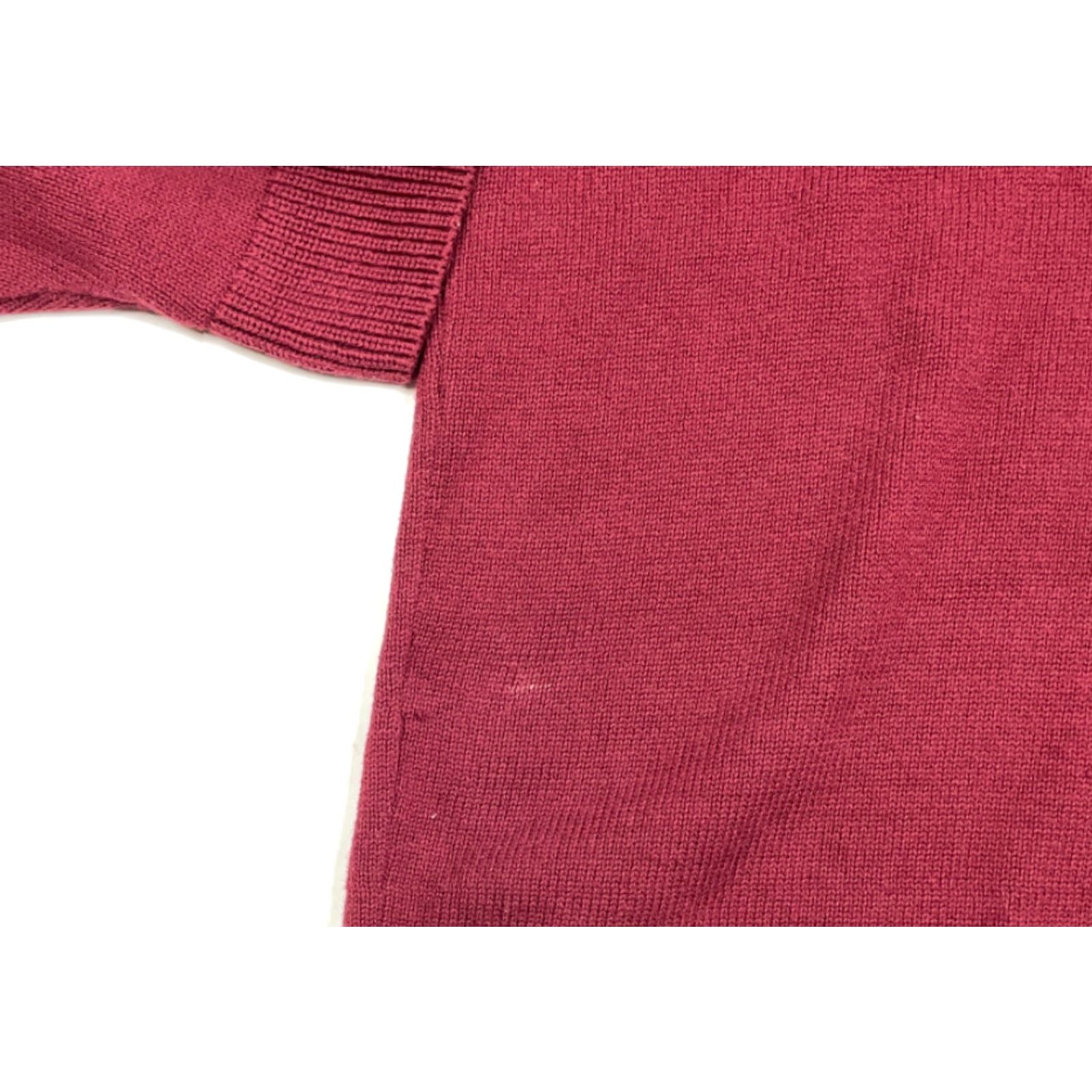 Vintage American Rag Cie Dark Red Chunky Knit Henley Sweater Adult 3XL Pullover Size US XXL / EU 58 / 5 - 4 Thumbnail