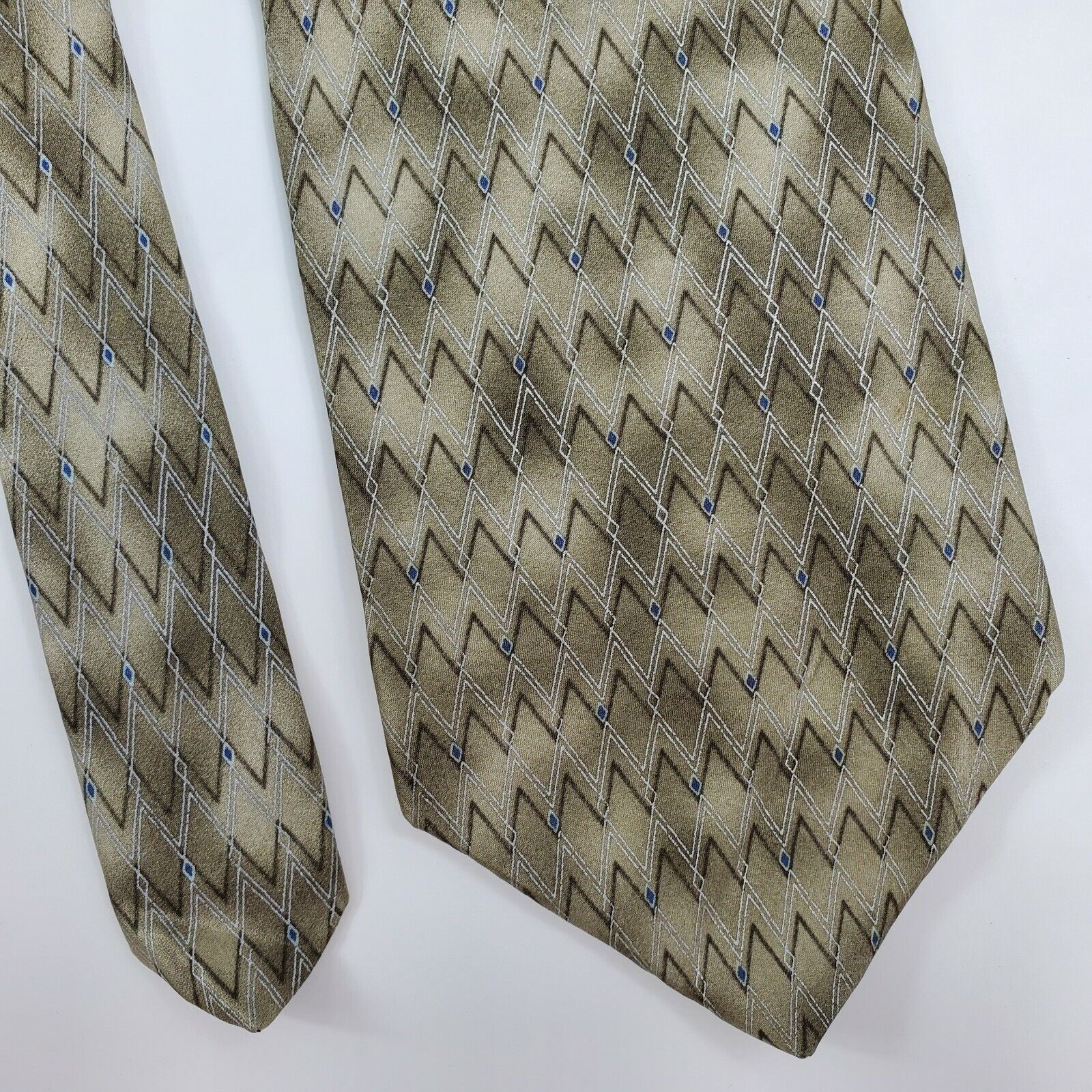 Croft & Barrow Croft & Barrow Green Silk Abstract Tie Wide Size ONE SIZE - 1 Thumbnail
