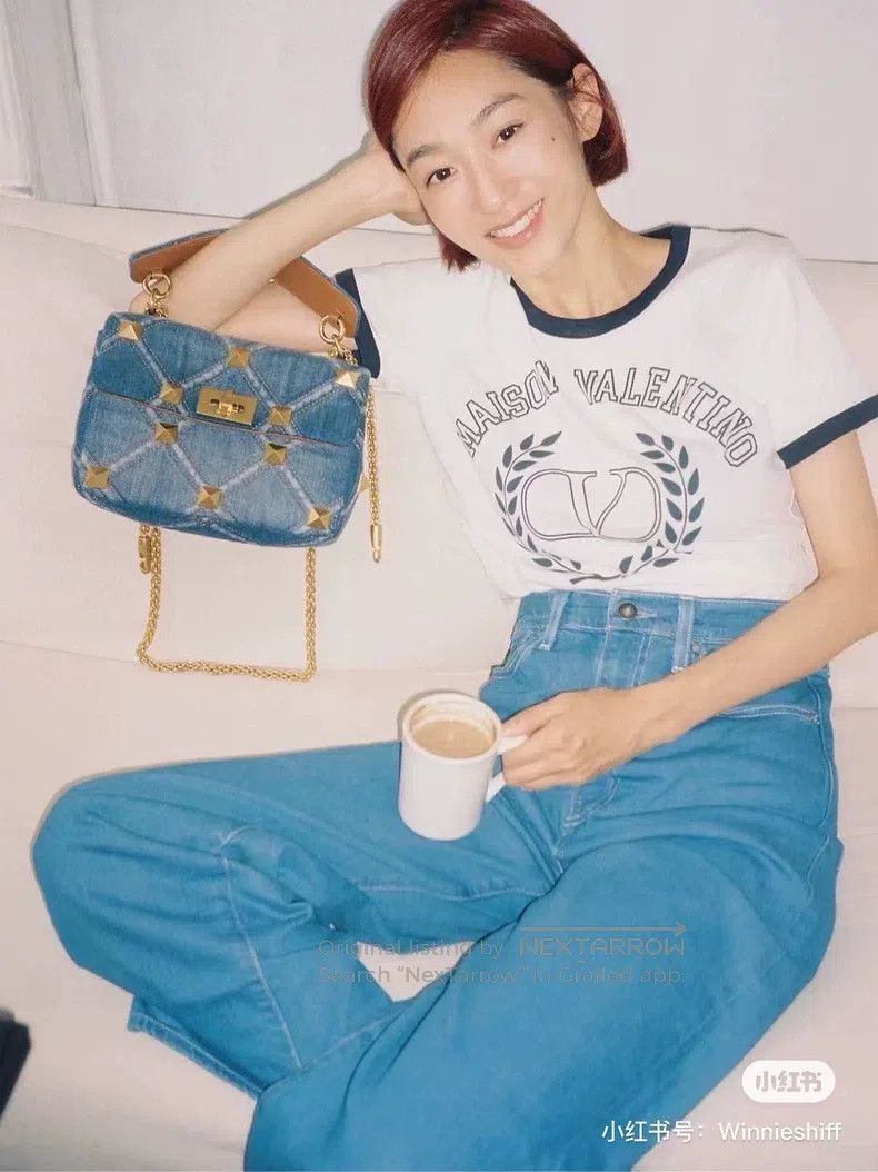 Other Valentino White printed T-shirt top with short sleeves Size L / US 10 / IT 46 - 8 Thumbnail