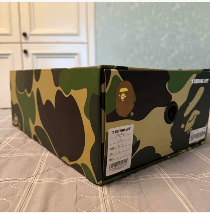 Bape A Bathing Ape Bapesta Low White Blue Camo Sole Size US 9.5 / EU 42-43 - 4 Thumbnail