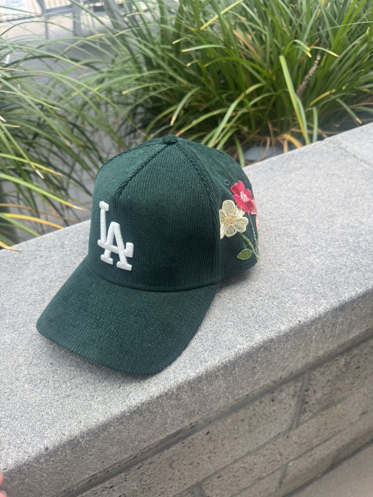 Other Forest green corduroy LA embroidered snapback Size ONE SIZE - 5 Thumbnail