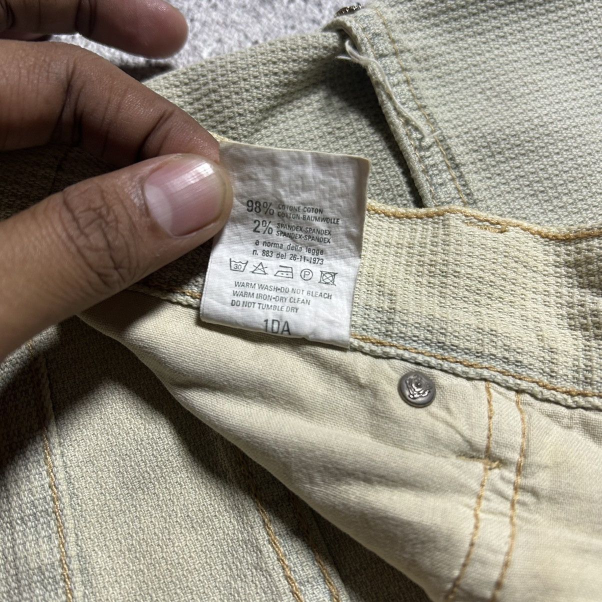 Versace Jeans Couture Vintage 90s Versace Jeans Couture Size US 33 - 9 Thumbnail