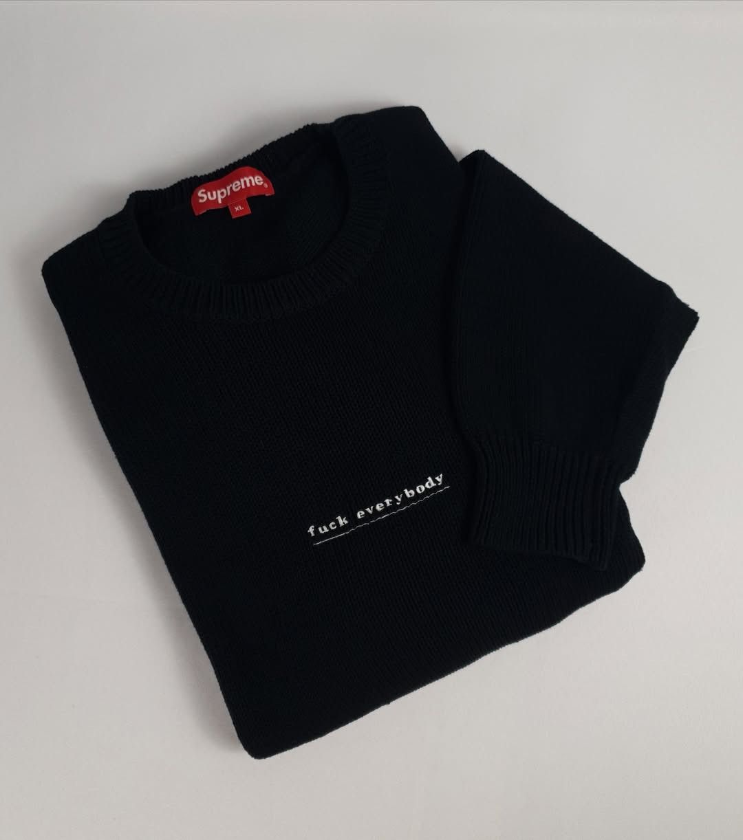 Supreme Fuck Sweater | Grailed