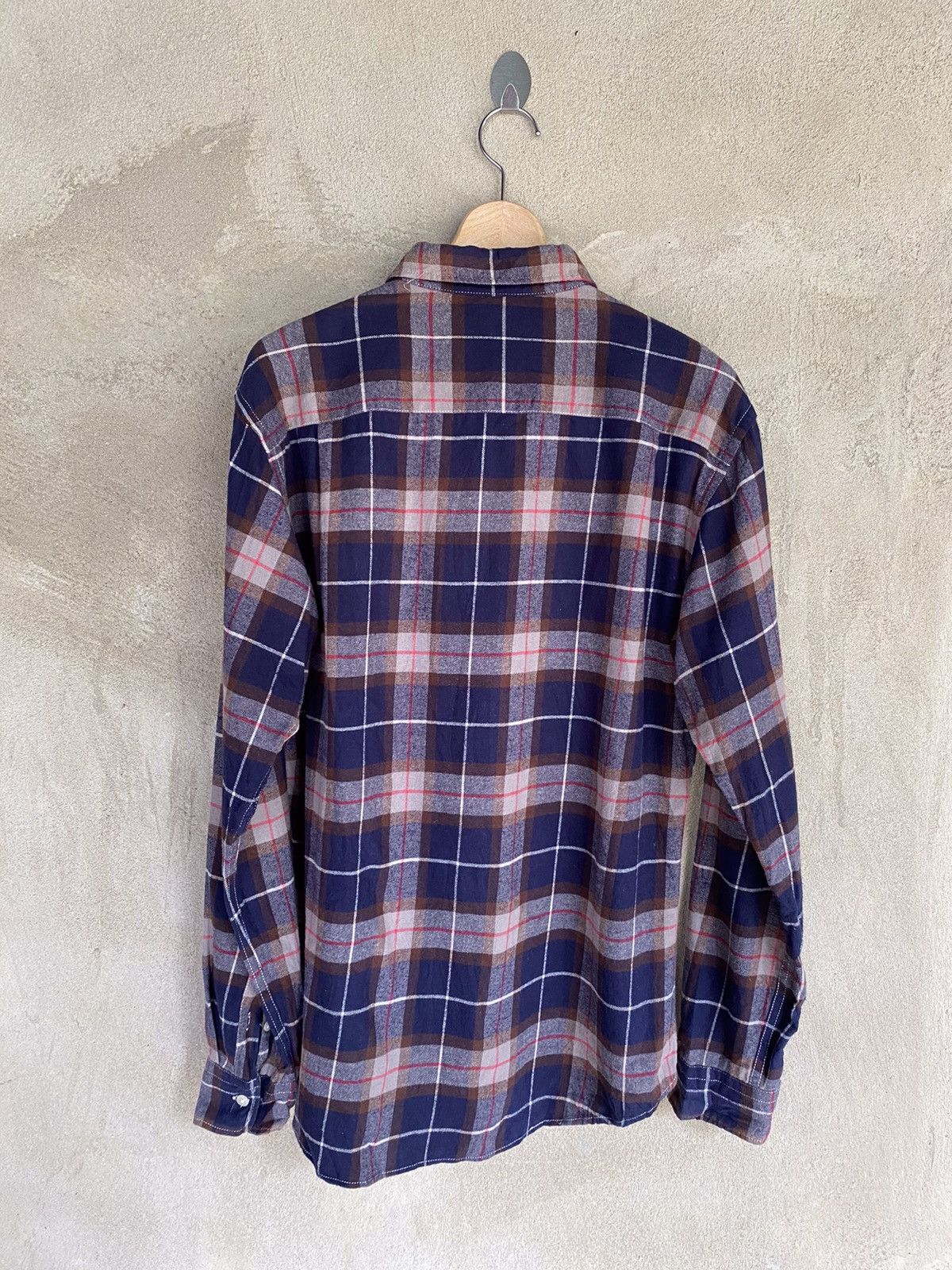 Global Work Japanese Brand Global Work Plaid Tartan Flannel Shirt Size US M / EU 48-50 / 2 - 7 Thumbnail