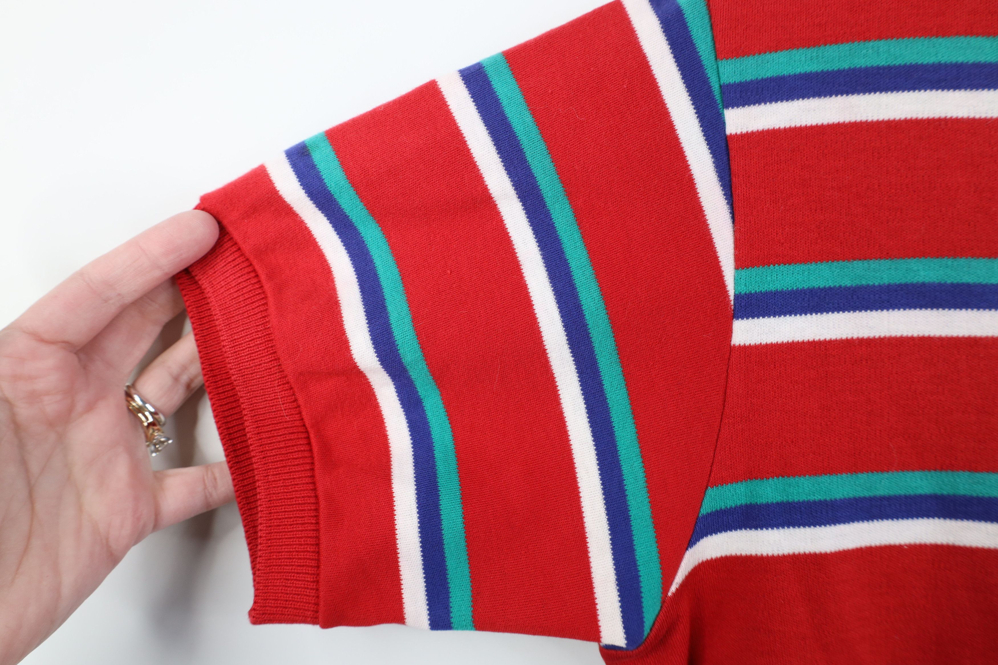 Polo Ralph Lauren Vintage 90s Ralph Lauren Striped Soft Cotton Knit Polo USA Size US M / EU 48-50 / 2 - 13 Thumbnail