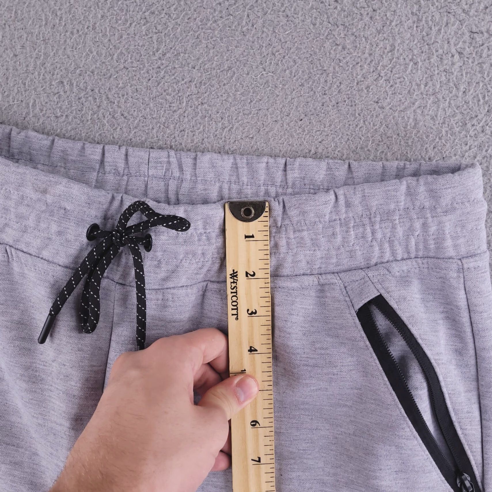 Southpole Southpole Sweat Shorts Mens XL Gray Solid Sweatpants Casual Gym Size US 36 / EU 52 - 5 Thumbnail