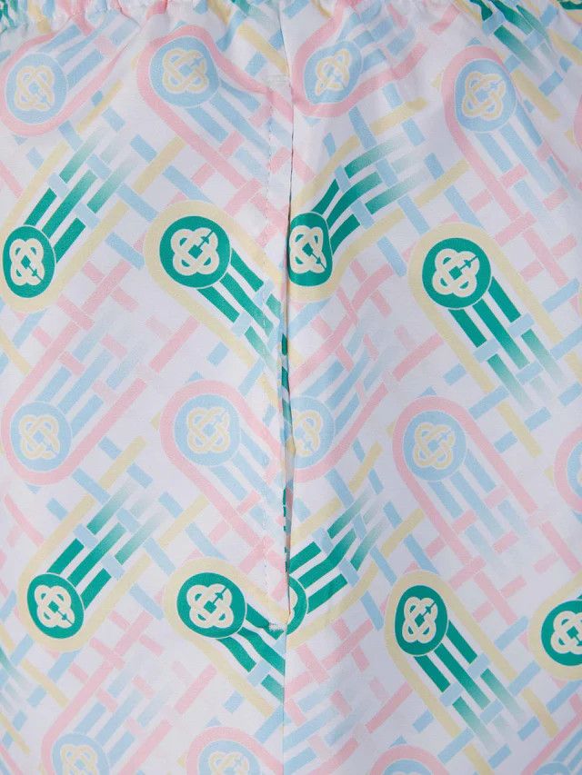 Casablanca o1mle0326 Printed Swimshorts Ping Pong Monogram Size US 38 / EU 54 - 4 Thumbnail