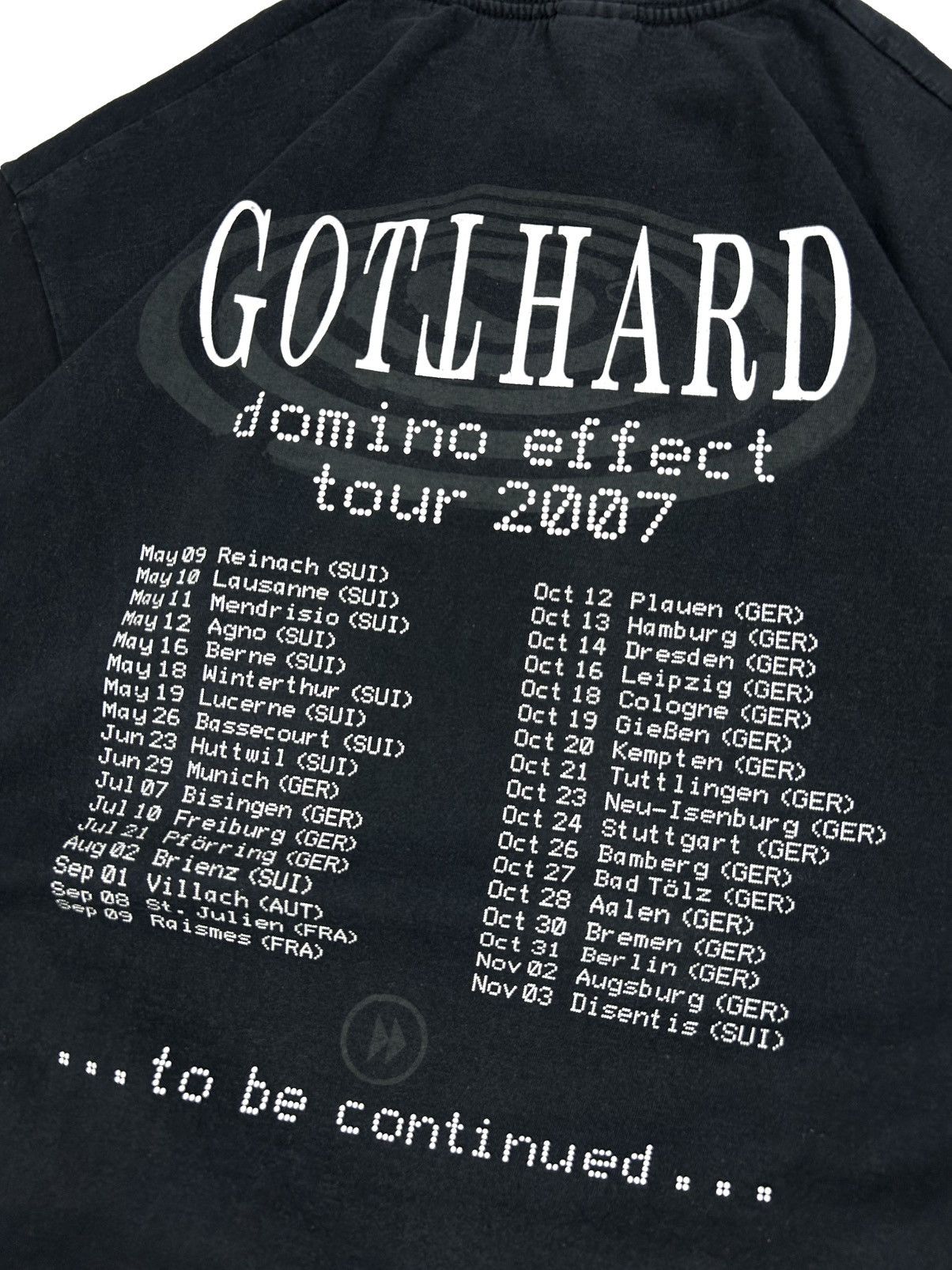 Band Tees GOTTHARD 2007 Vintage T-Shirt Rare Domino Effect Band Tee Size US L / EU 52-54 / 3 - 10 Thumbnail