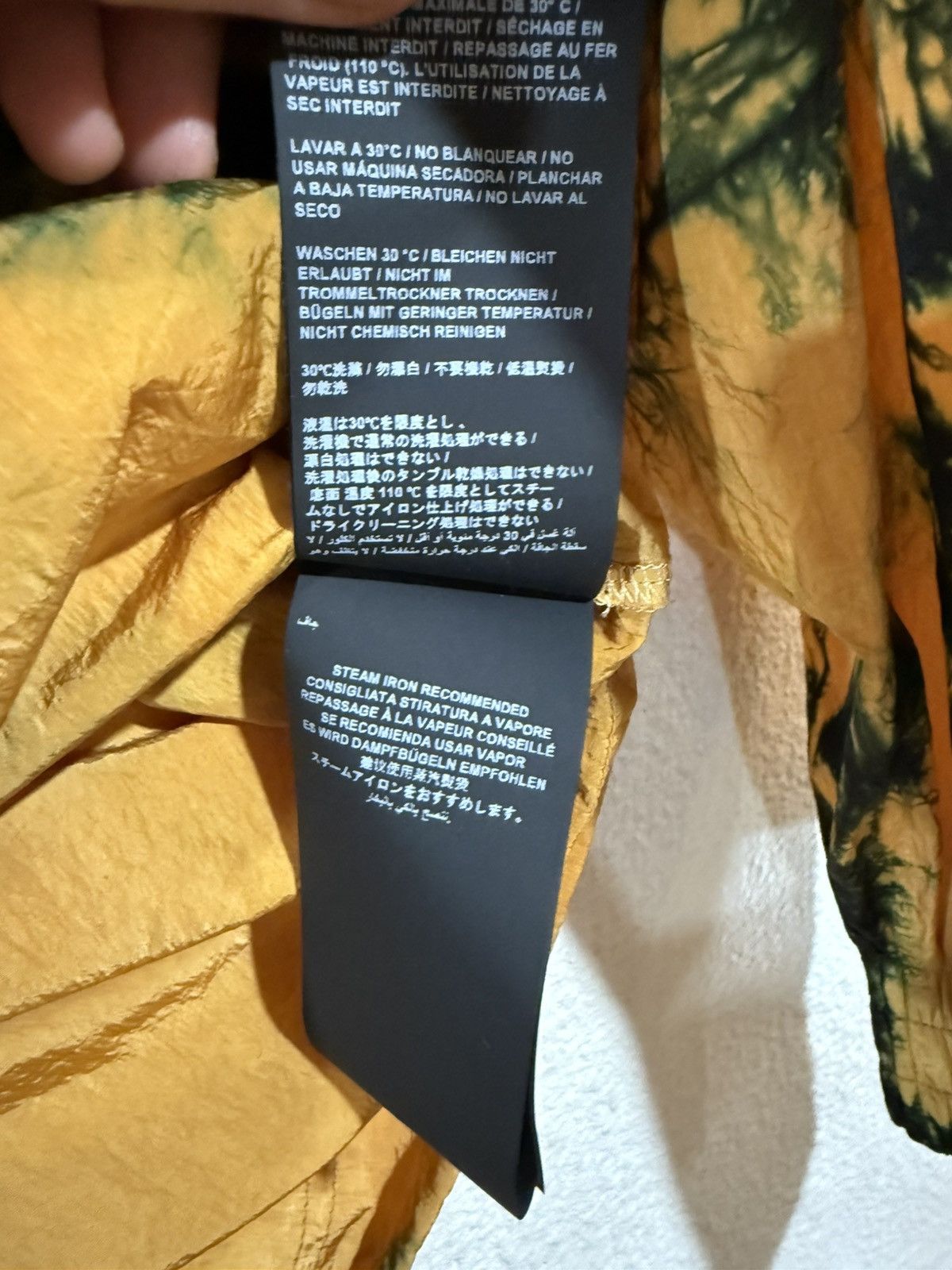 Palm Angels (1.8K Retail) Yellow & Green Tie-Dye Windbreaker Size US S / EU 44-46 / 1 - 11 Thumbnail