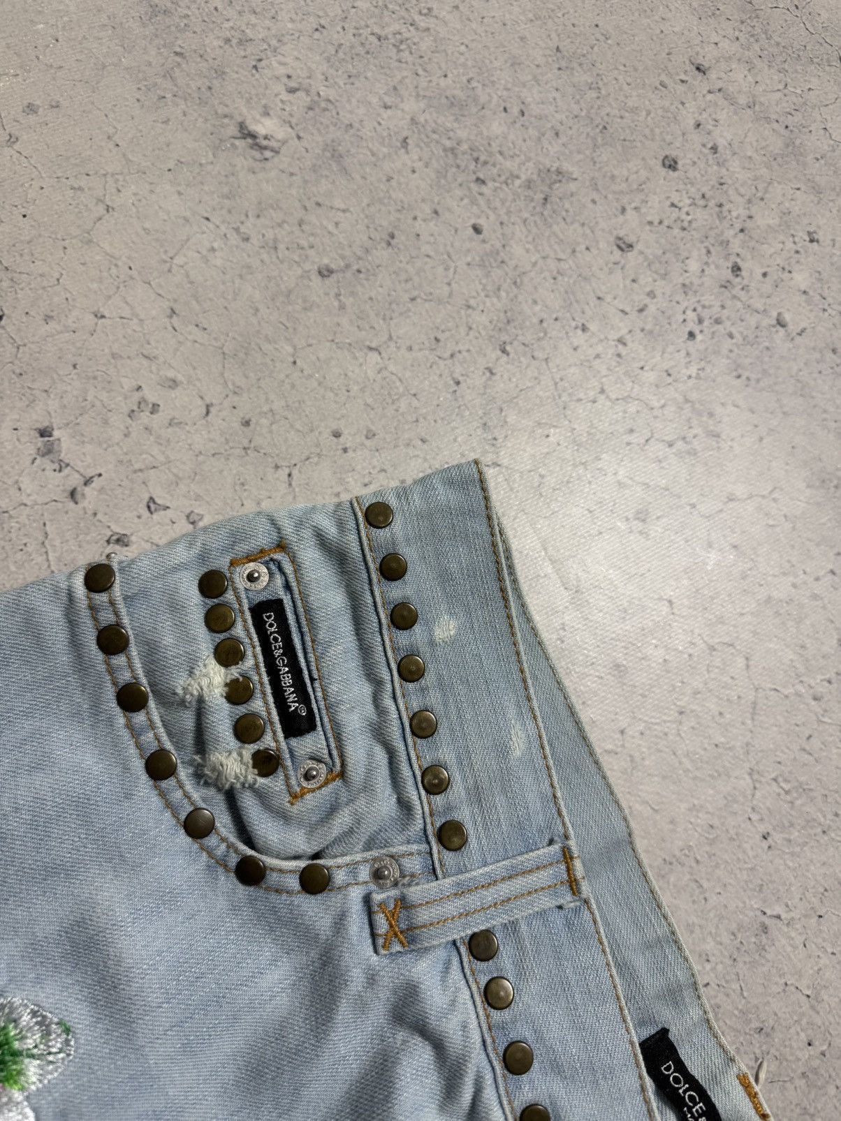 Dolce & Gabbana Dolce & Gabbana Hawaiian Tropical Denim Jeans Size 50 Y2K Size US 34 / EU 50 - 7 Thumbnail