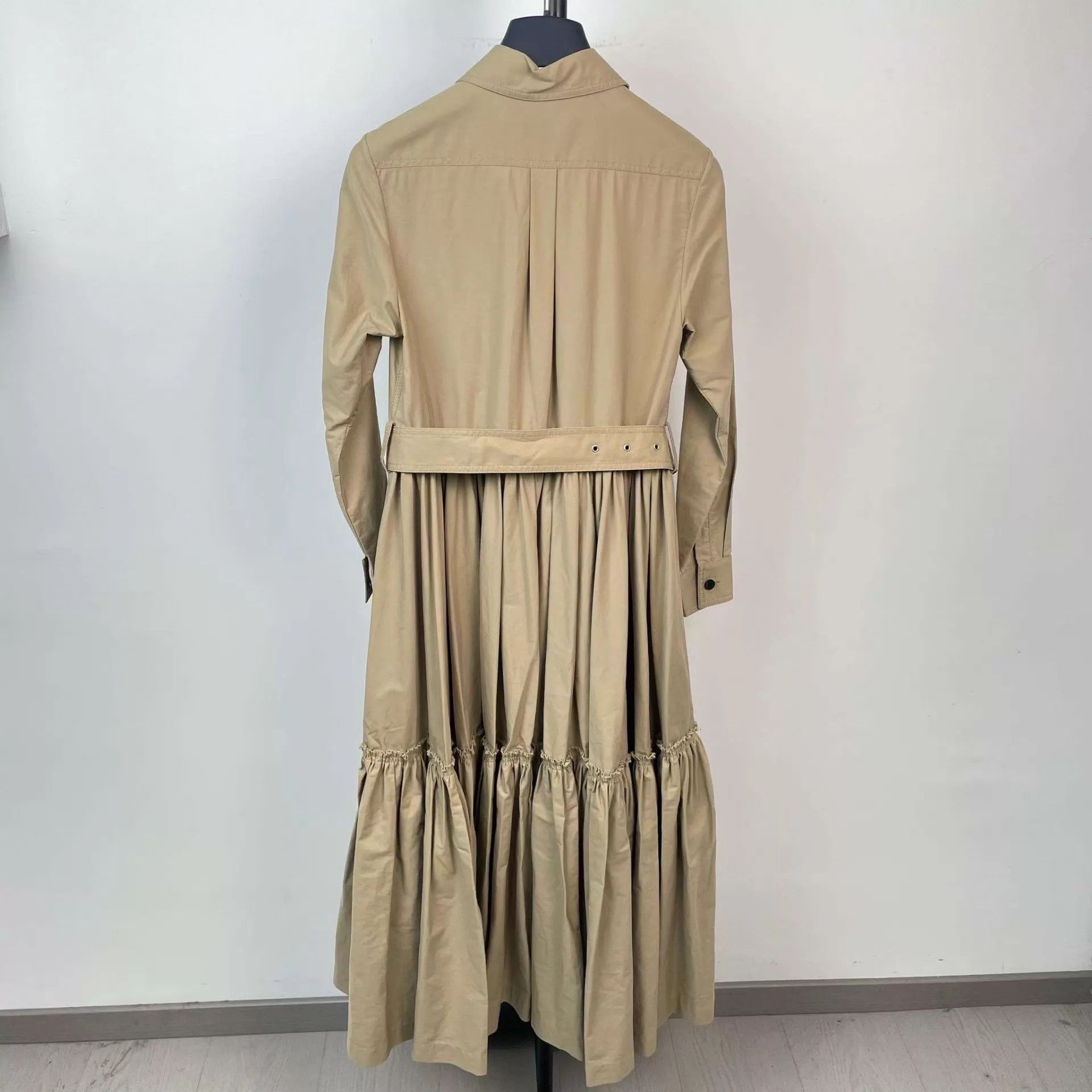Dior Dior cotton long dress 36 khaki Size S / US 4 / IT 40 - 2 Thumbnail