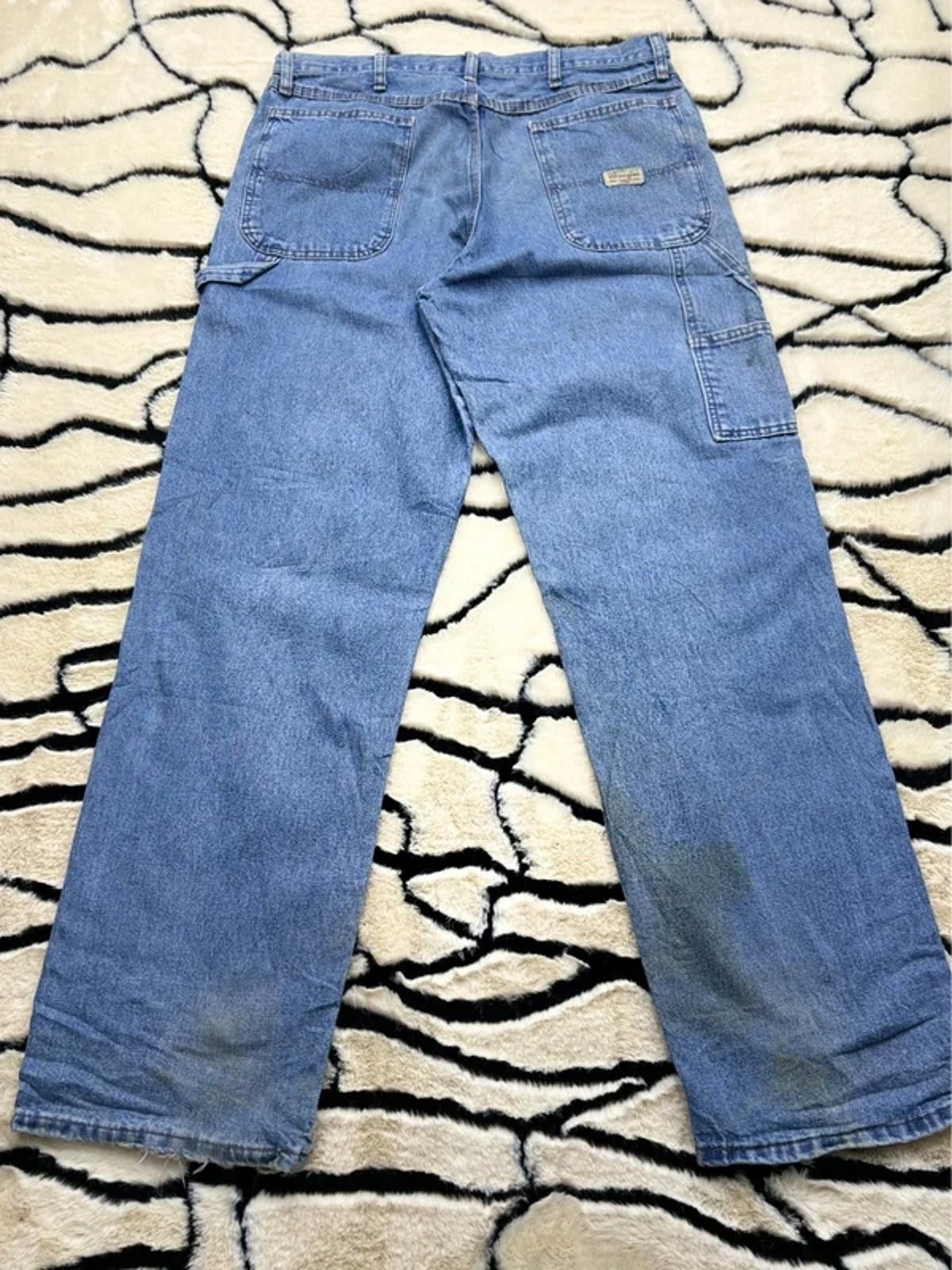 Other Men’s vintage carpenter workwear wide leg jeans size 34x34 Size US 34 / EU 50 - 2 Thumbnail