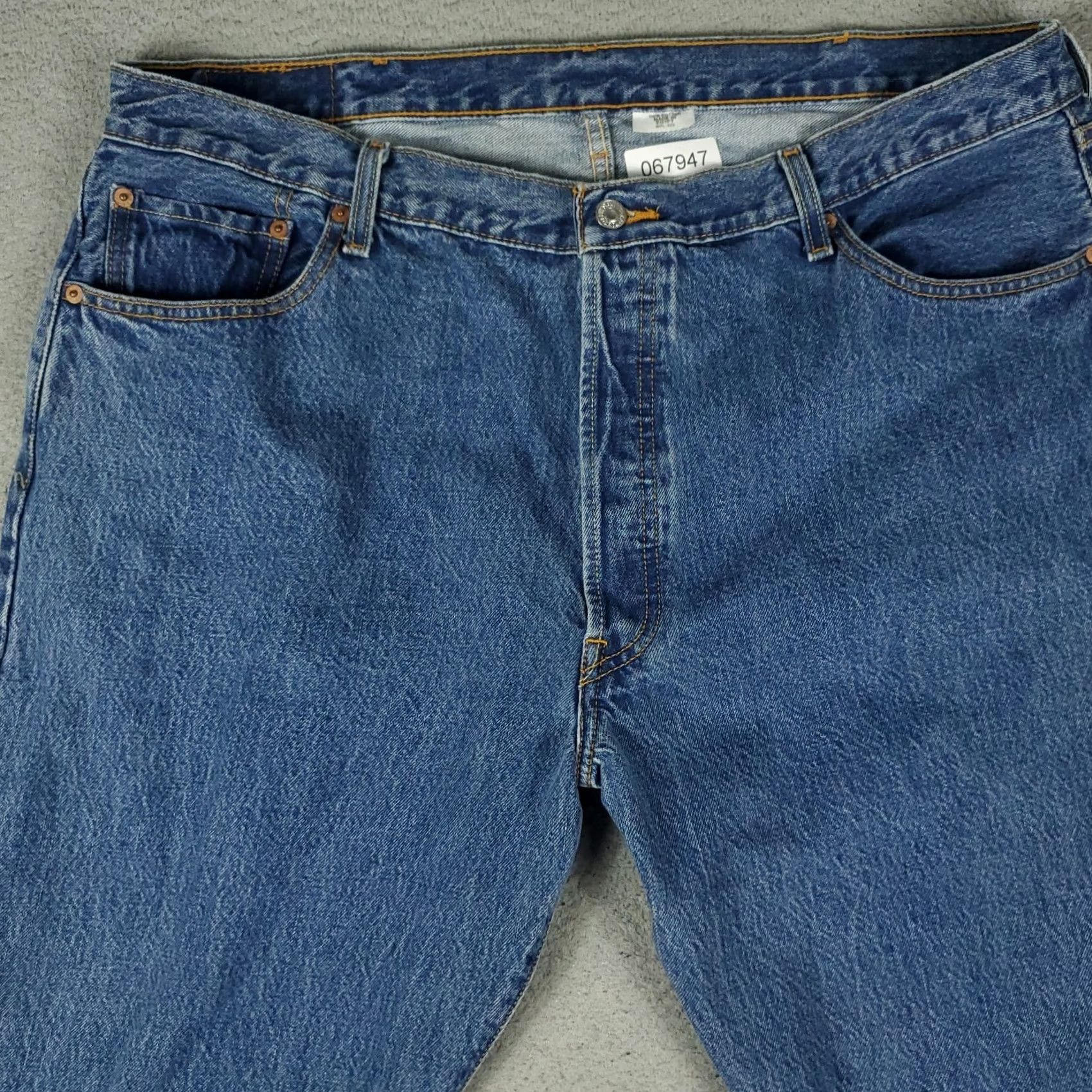 Levi's Levi's 501 Jeans Mens Size 42x30 Blue Button Fly Straight Denim Pants Regular Size US 42 / EU 58 - 3 Thumbnail