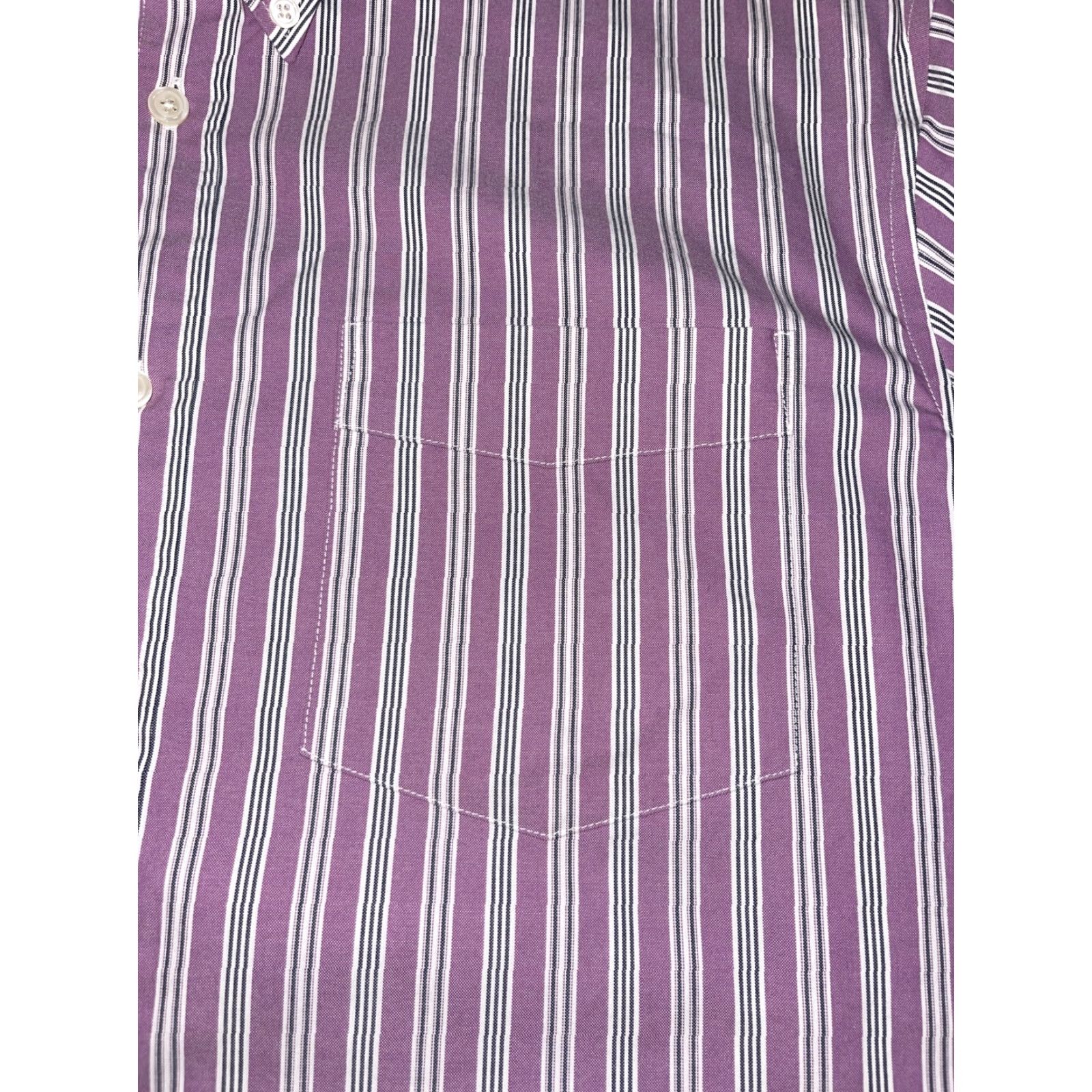 Eddie Bauer VINTAGE? No. (Ignore) Eddie Bauer Shirt Tall XL Button-Up Lavender White Striped Long Sleeve Collared Button-Down Wrinkle Resistant Men Big & Tall Size US XL / EU 56 / 4 - 3 Thumbnail