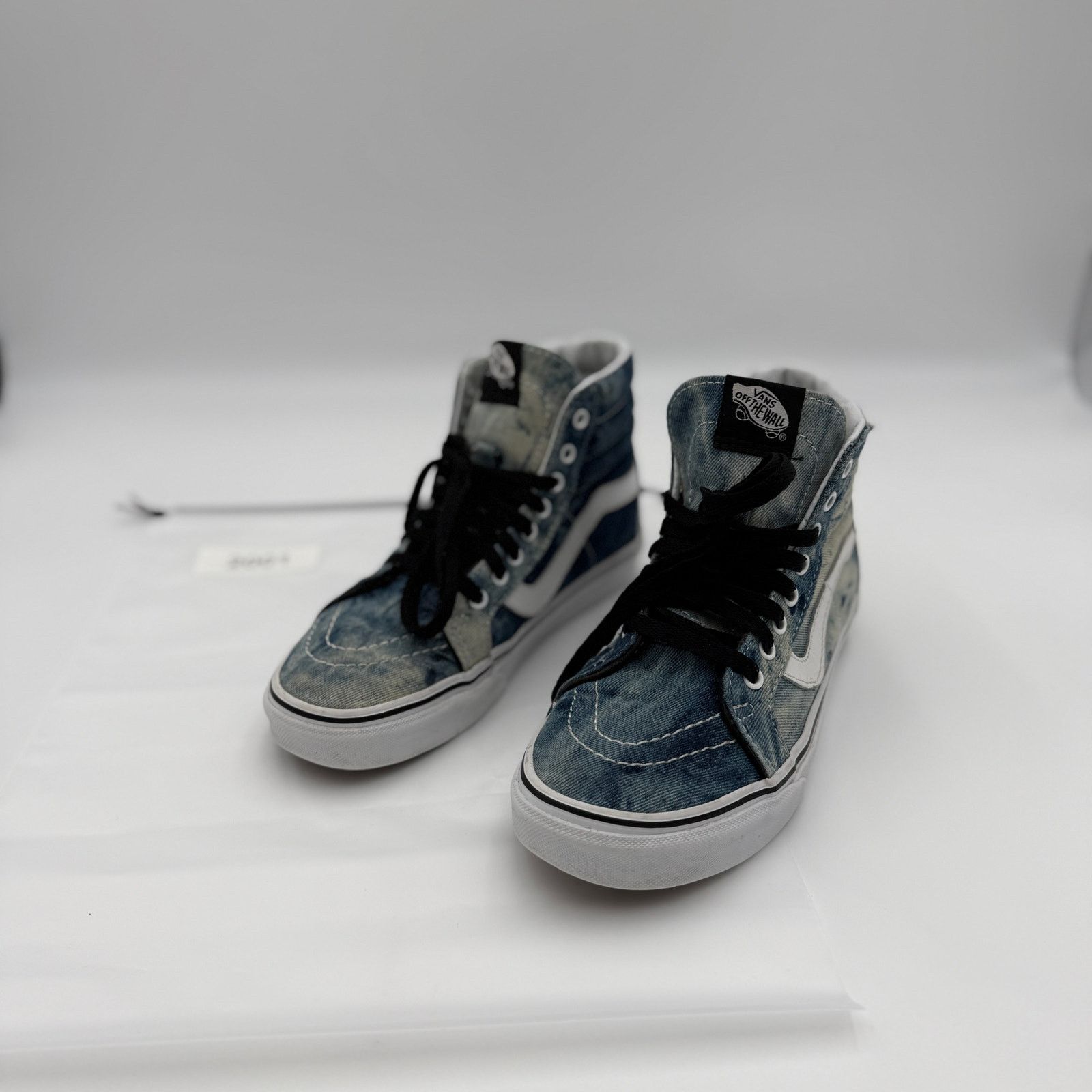 Vans ans Sk8-Hi Acid Wash Denim High Top Sneakers Size 6.5 Size US 6.5 / IT 36.5 - 4 Thumbnail