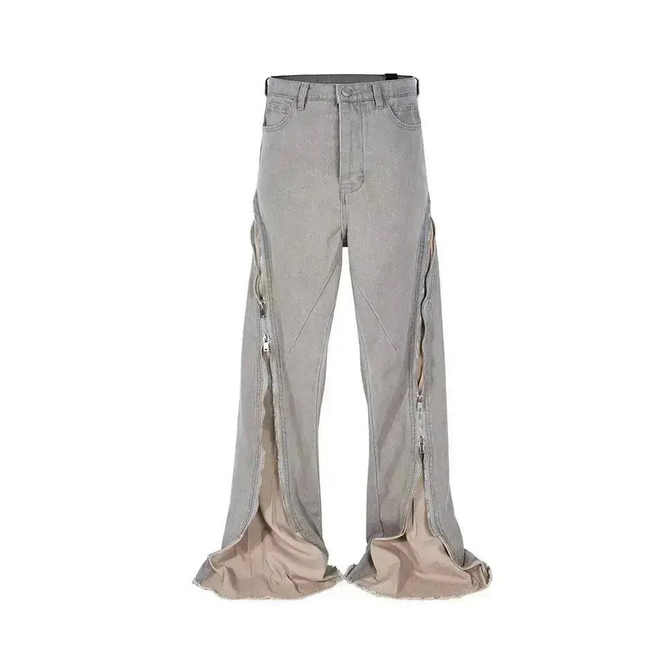 Japanese Brand Streetwear Baggy Zipper Jeans Pants y2k Size US 34 / EU 50 - 1 Thumbnail